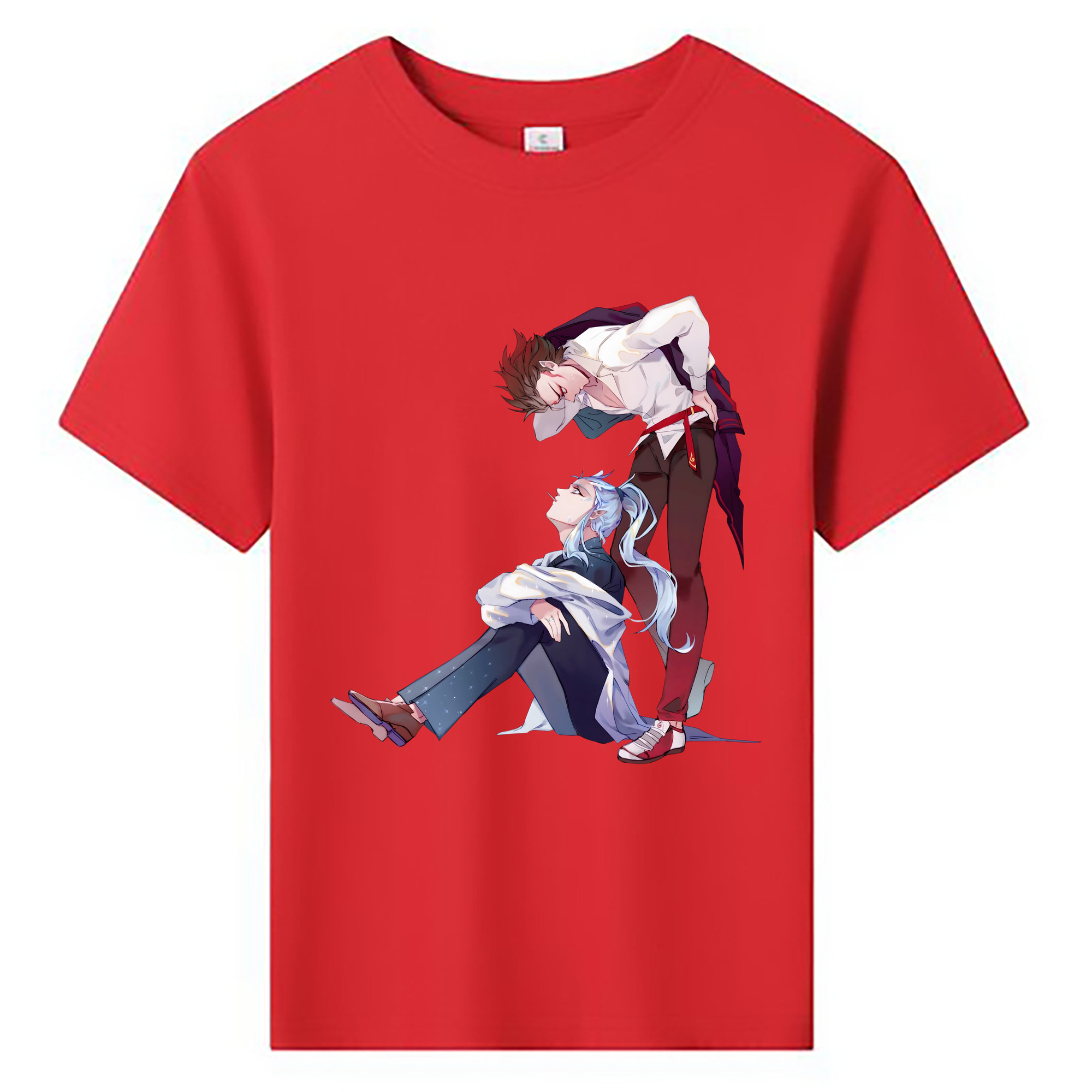 （画像用） Ne Zha 2 ナタ 魔童の大暴れ 綿100％キッズTシャツ（フロントプリント）