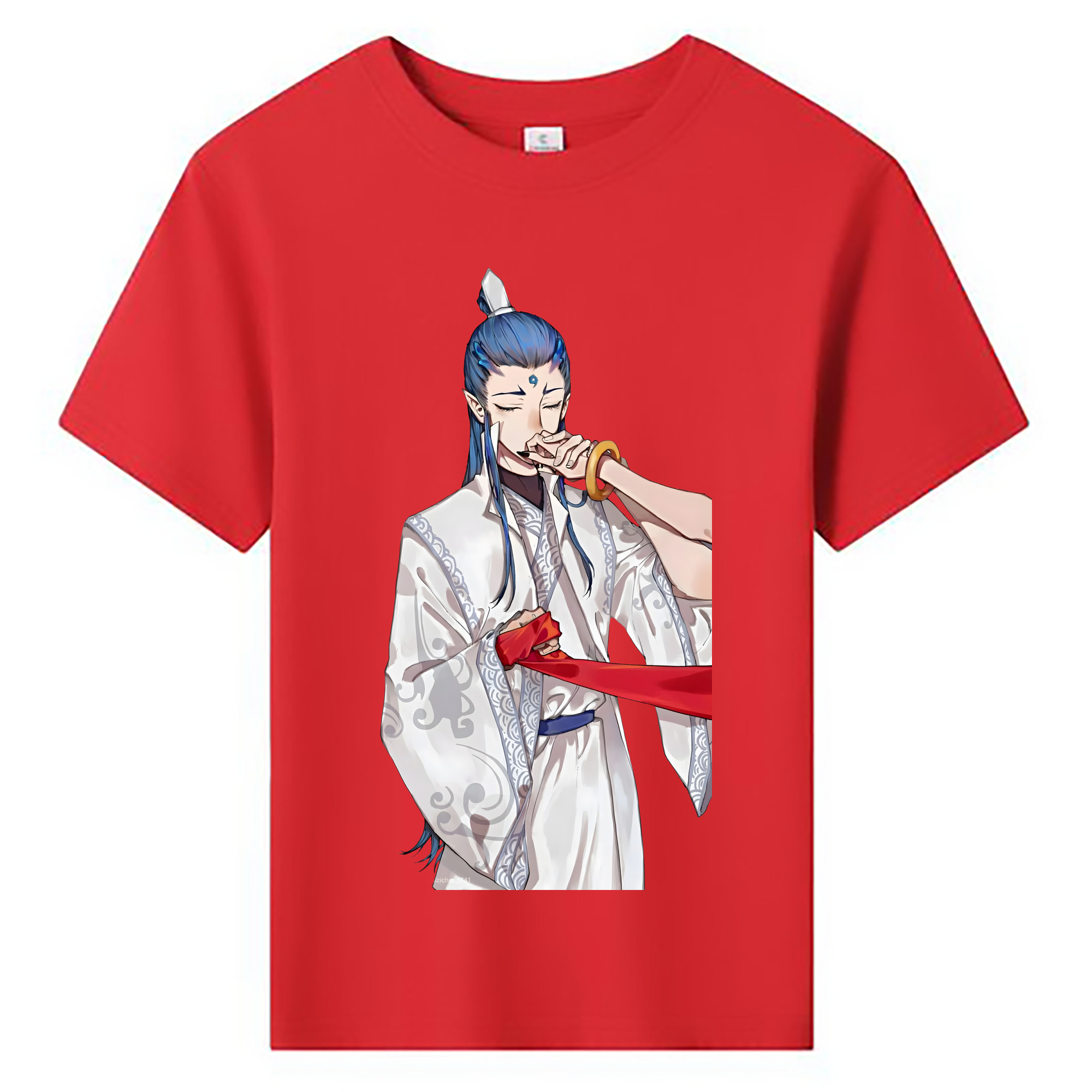 （画像用） Ne Zha 2 ナタ 魔童の大暴れ 綿100％キッズTシャツ（フロントプリント）
