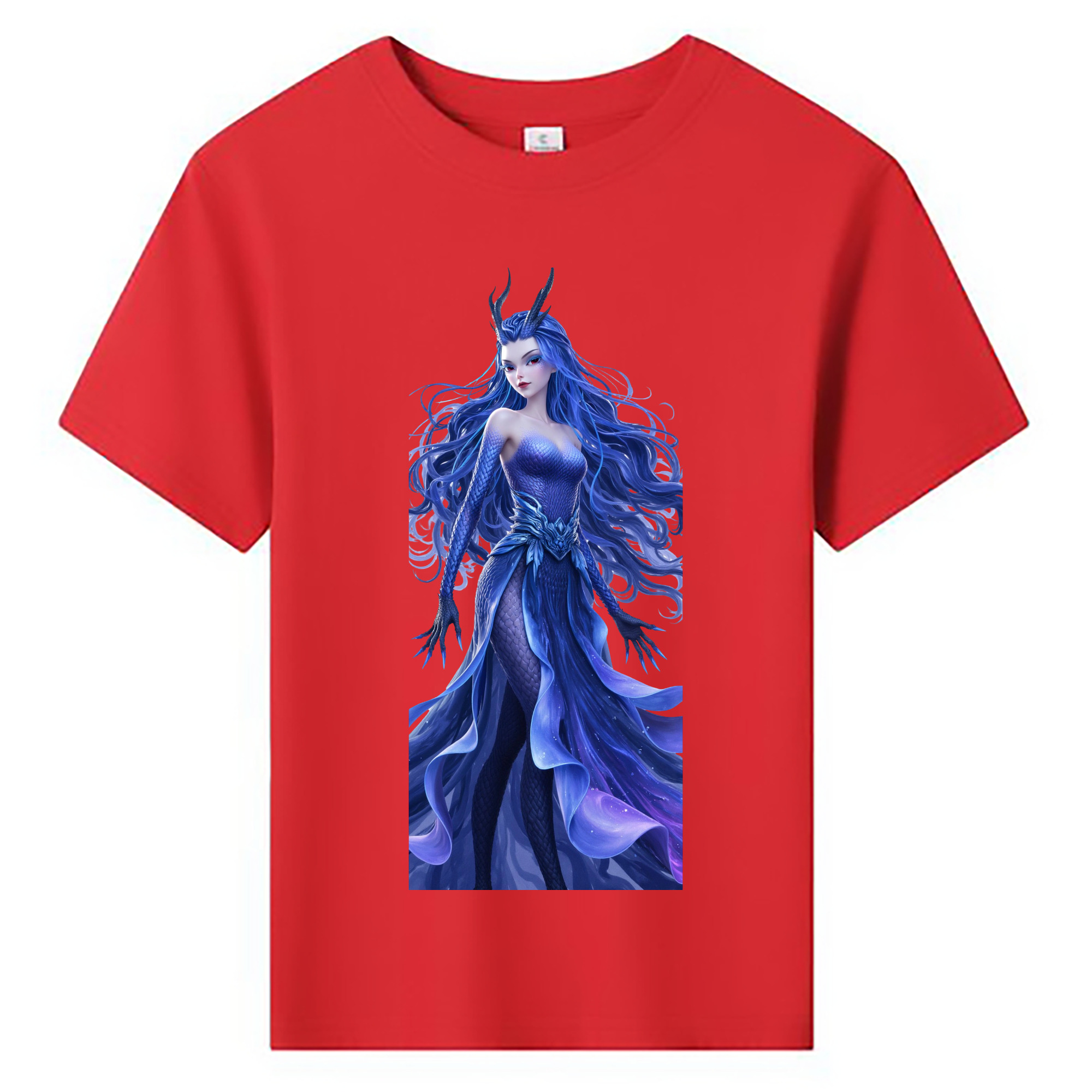 （画像用） Ne Zha 2 ナタ 魔童の大暴れ 綿100％キッズTシャツ（フロントプリント）