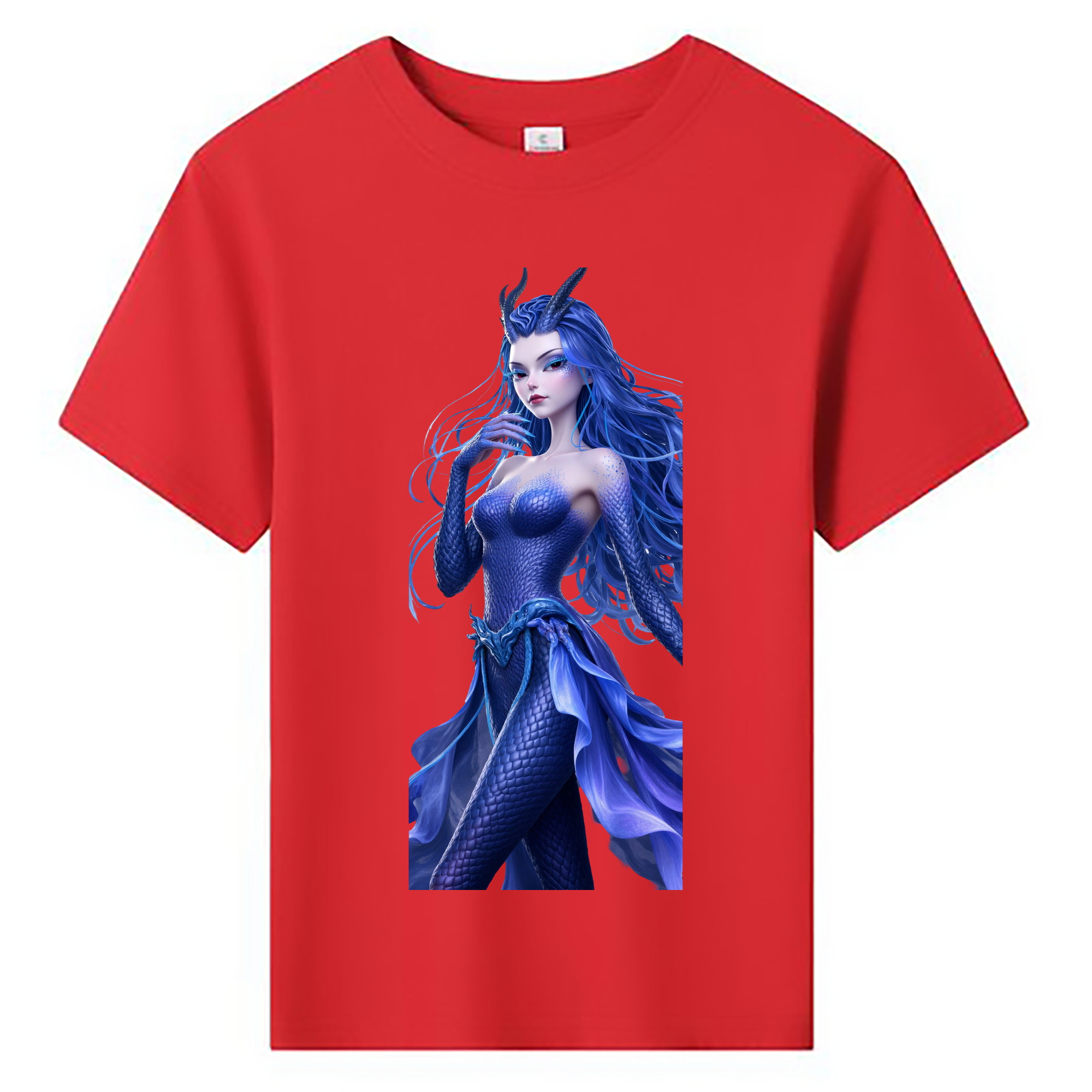 （画像用） Ne Zha 2 ナタ 魔童の大暴れ 綿100％キッズTシャツ（フロントプリント）