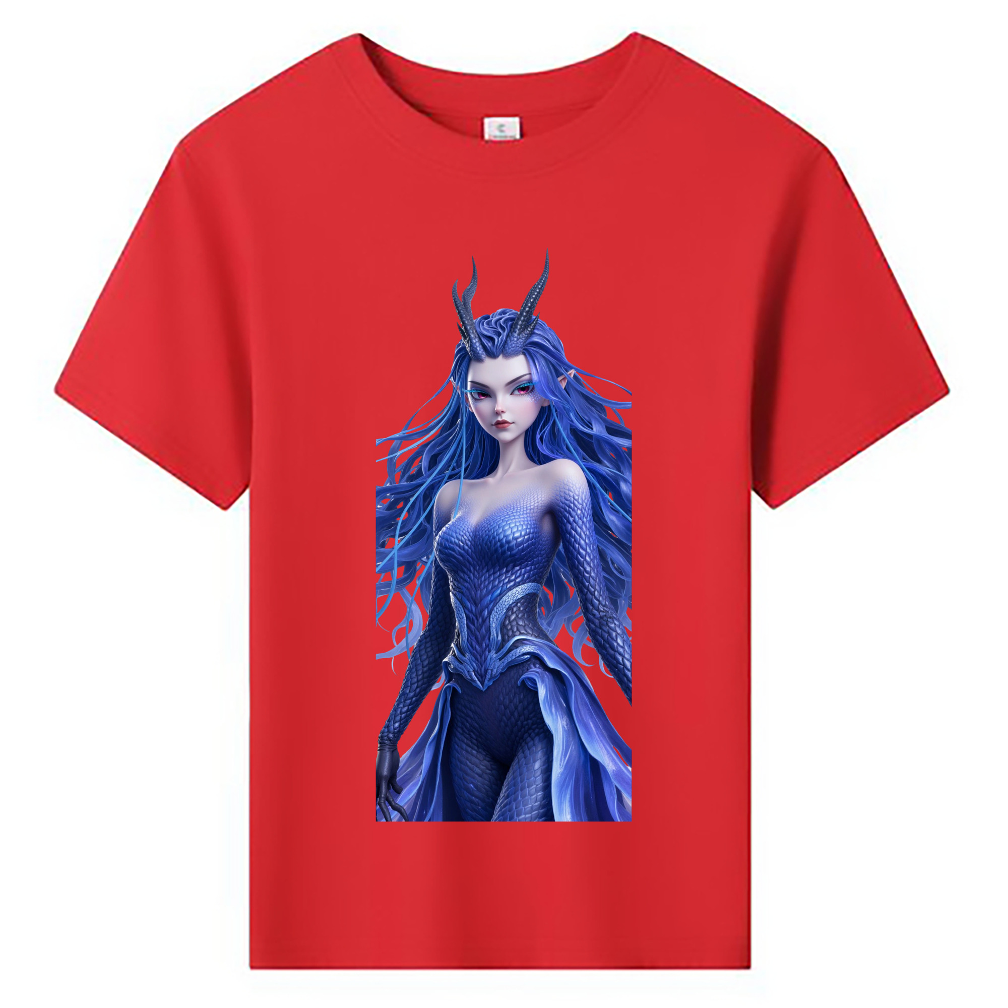 （画像用） Ne Zha 2 ナタ 魔童の大暴れ 綿100％キッズTシャツ（フロントプリント）