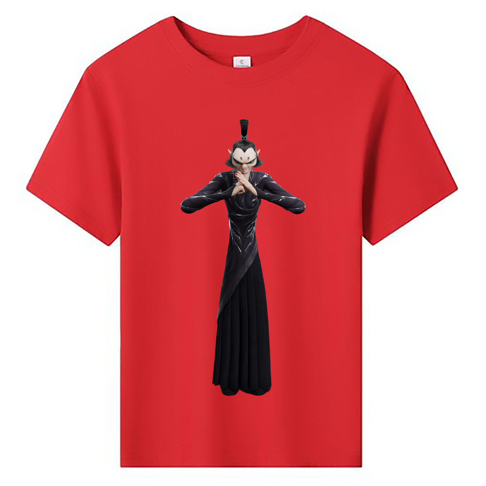 （画像用） Ne Zha 2 ナタ 魔童の大暴れ 綿100％キッズTシャツ（フロントプリント）