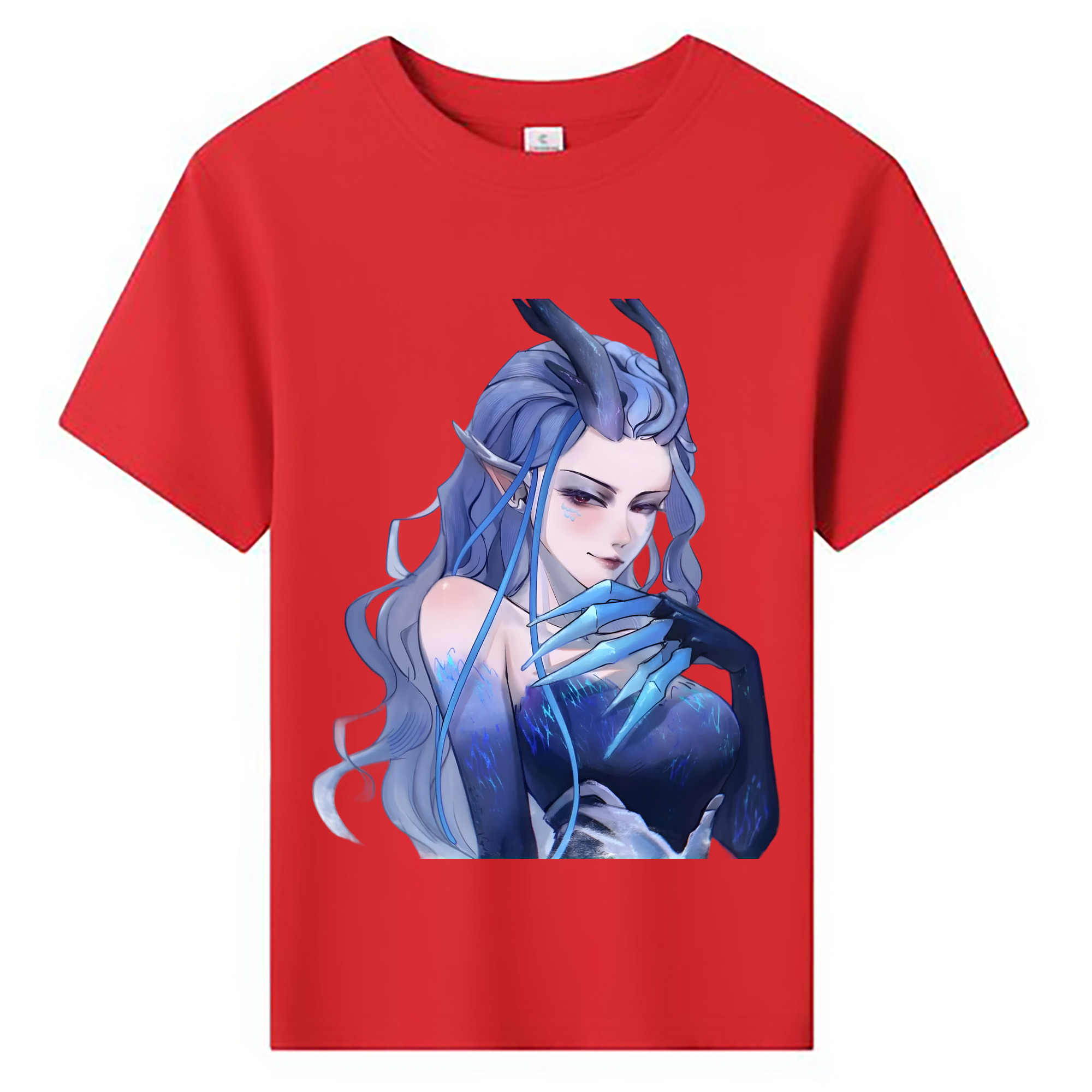 （画像用） Ne Zha 2 ナタ 魔童の大暴れ 綿100％キッズTシャツ（フロントプリント）