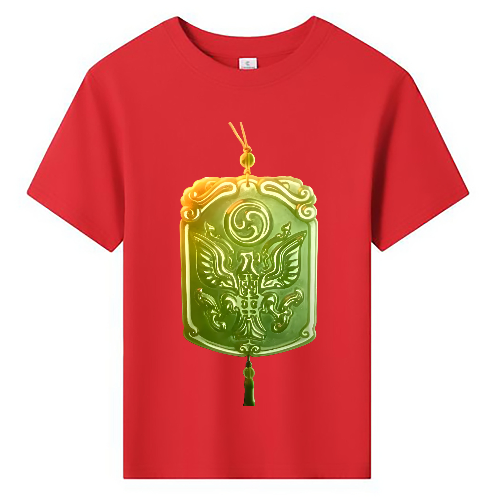 （画像用） Ne Zha 2 ナタ 魔童の大暴れ 綿100％キッズTシャツ（フロントプリント）