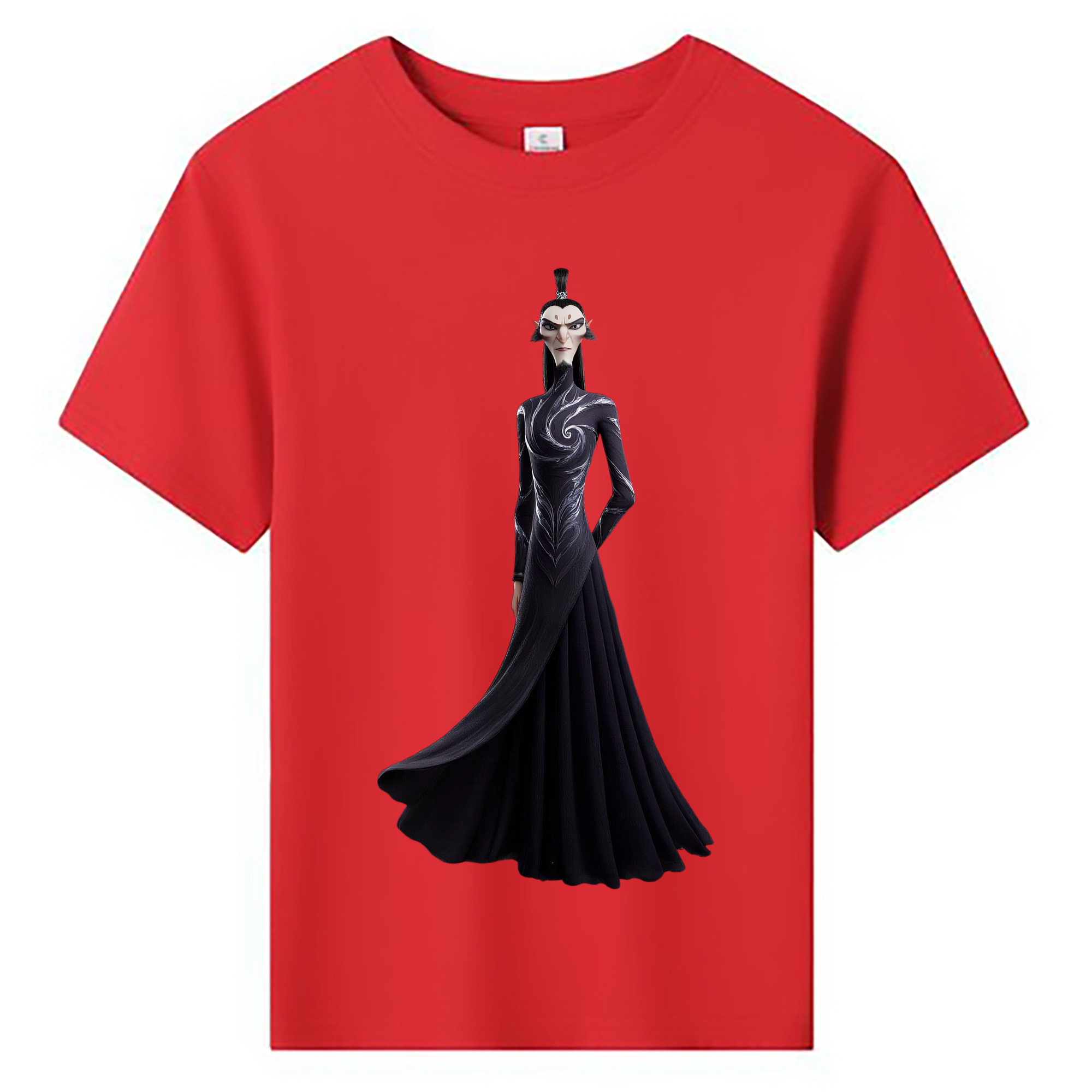 （画像用） Ne Zha 2 ナタ 魔童の大暴れ 綿100％キッズTシャツ（フロントプリント）