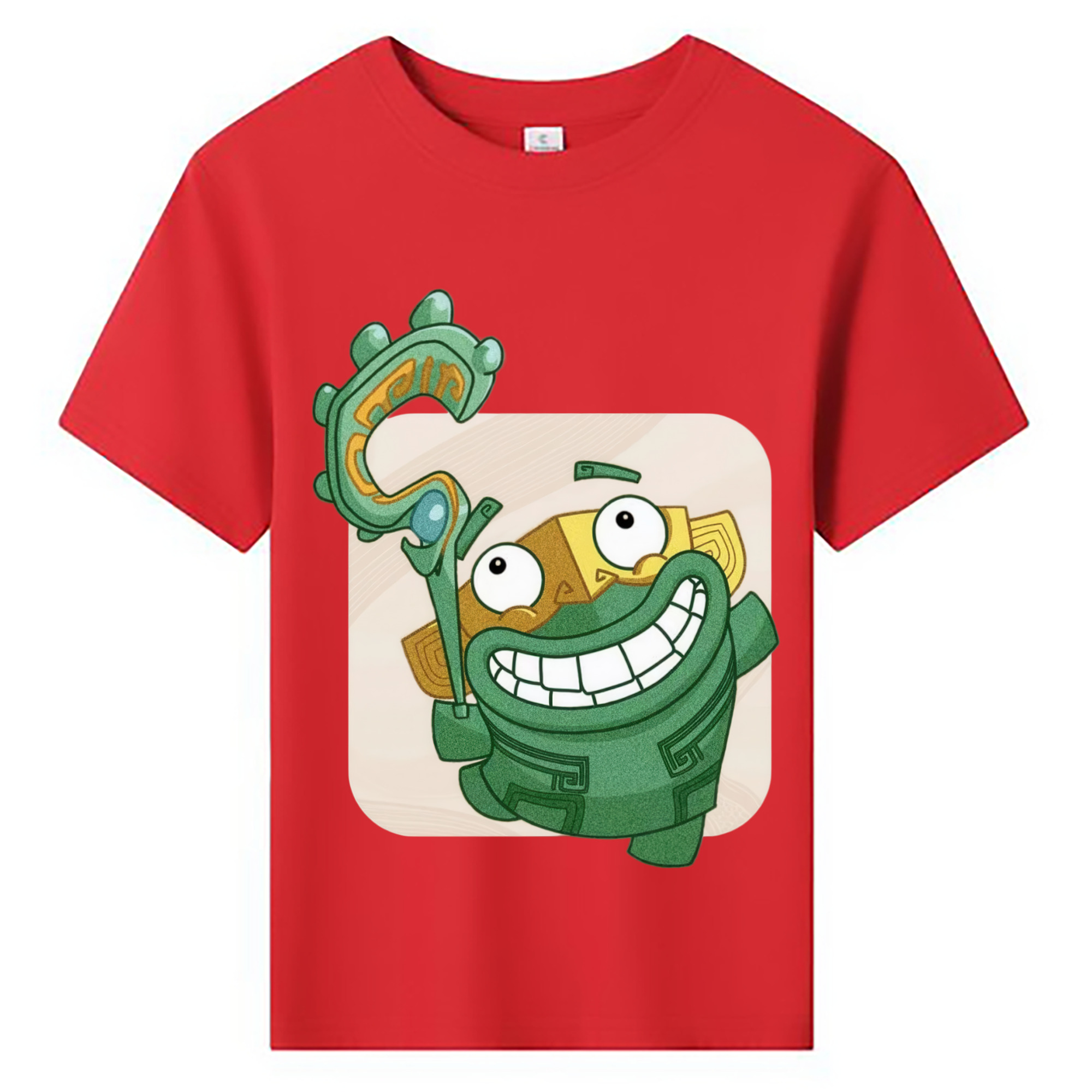 （画像用） Ne Zha 2 ナタ 魔童の大暴れ 綿100％キッズTシャツ（フロントプリント）
