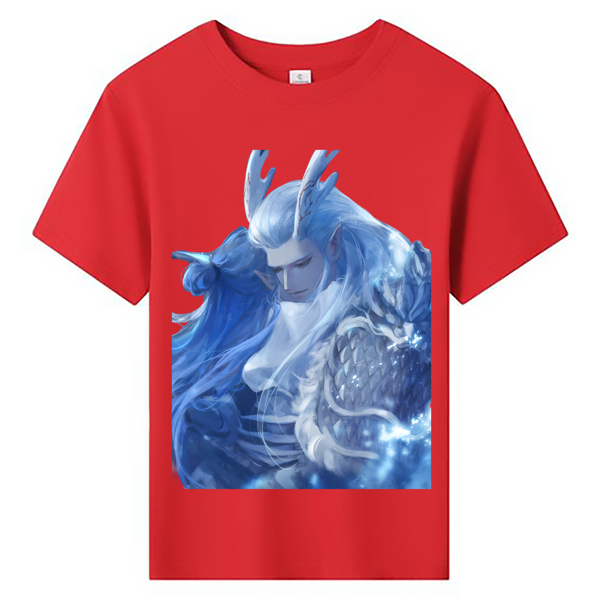 （画像用） Ne Zha 2 ナタ 魔童の大暴れ 綿100％キッズTシャツ（フロントプリント）