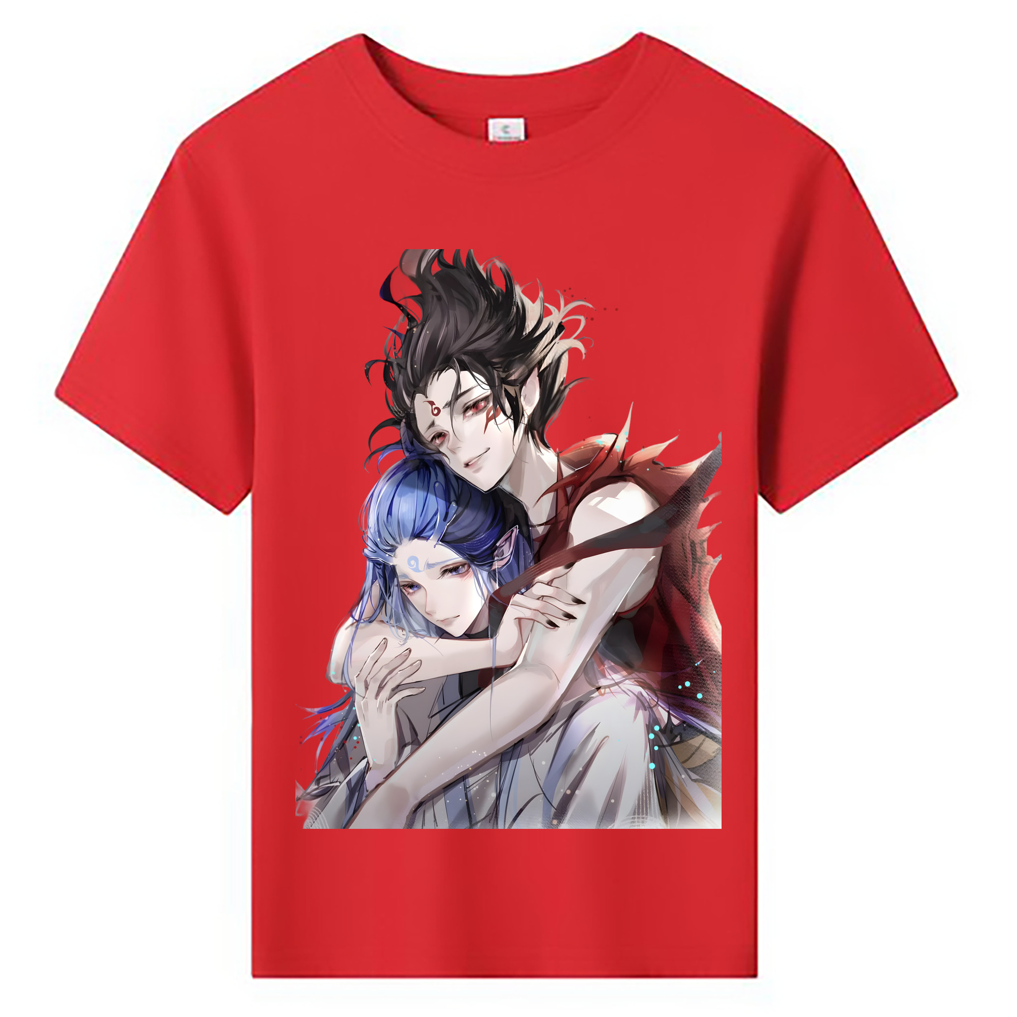 （画像用） Ne Zha 2 ナタ 魔童の大暴れ 綿100％キッズTシャツ（フロントプリント）