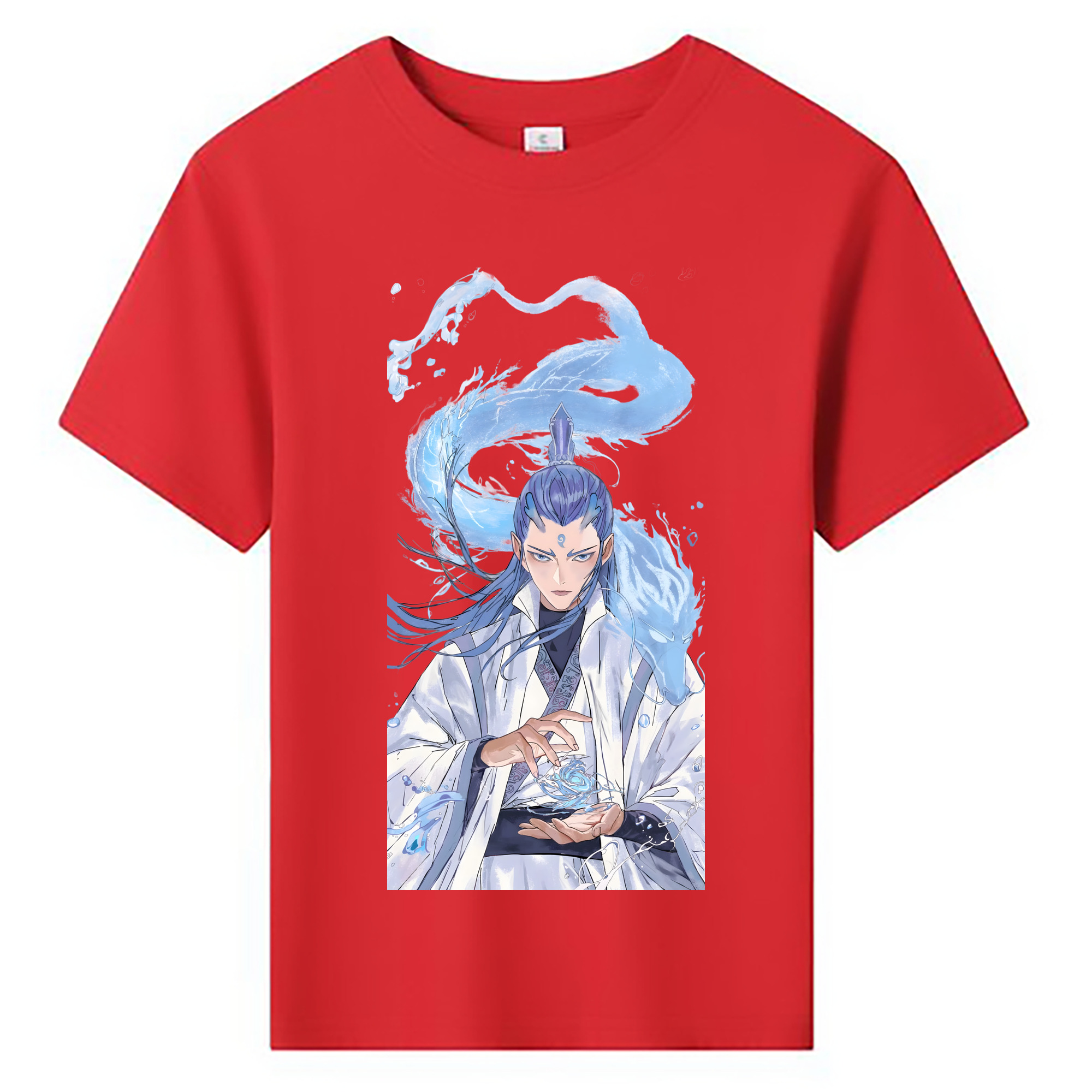 （画像用） Ne Zha 2 ナタ 魔童の大暴れ 綿100％キッズTシャツ（フロントプリント）