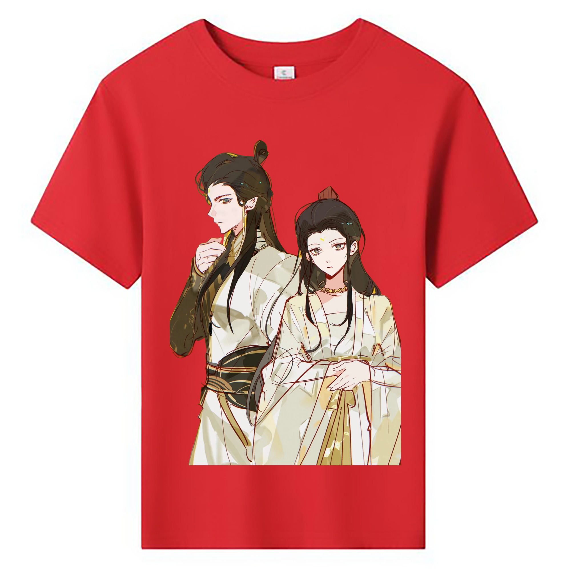 （画像用） Ne Zha 2 ナタ 魔童の大暴れ 綿100％キッズTシャツ（フロントプリント）
