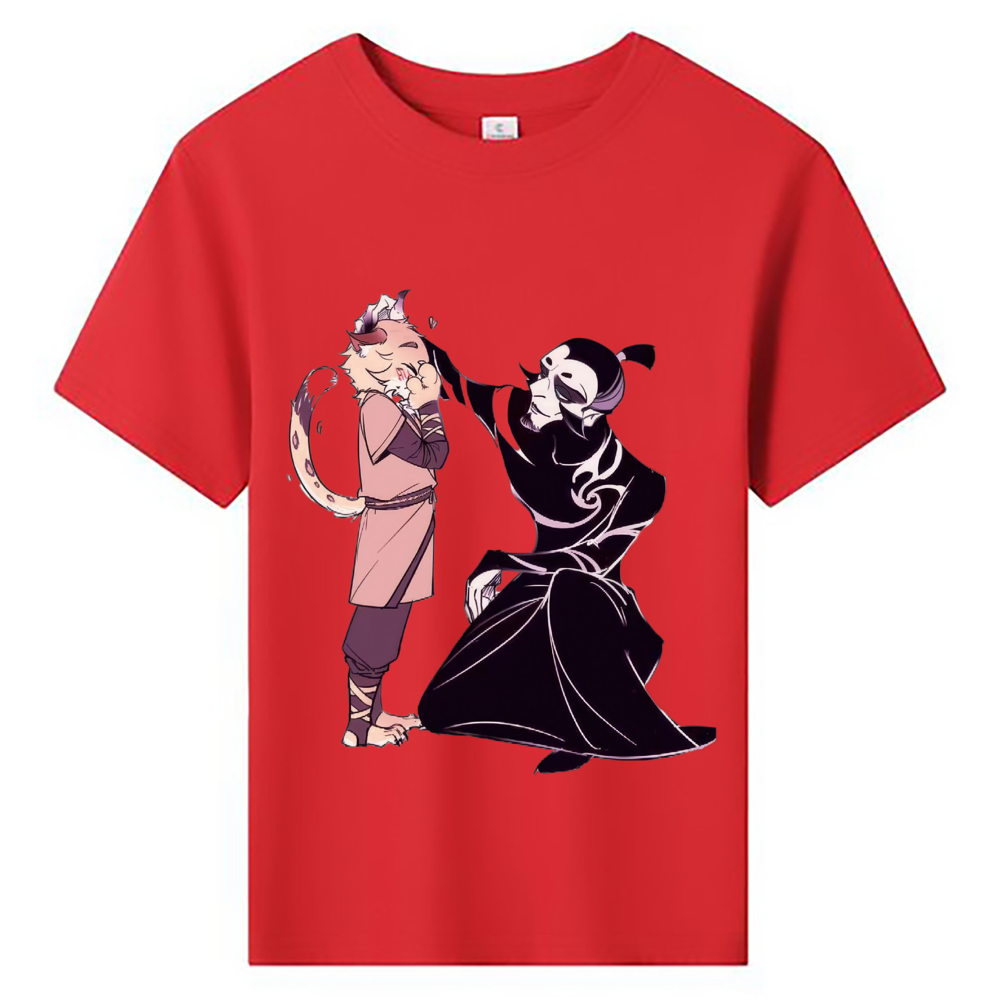 （画像用） Ne Zha 2 ナタ 魔童の大暴れ 綿100％キッズTシャツ（フロントプリント）