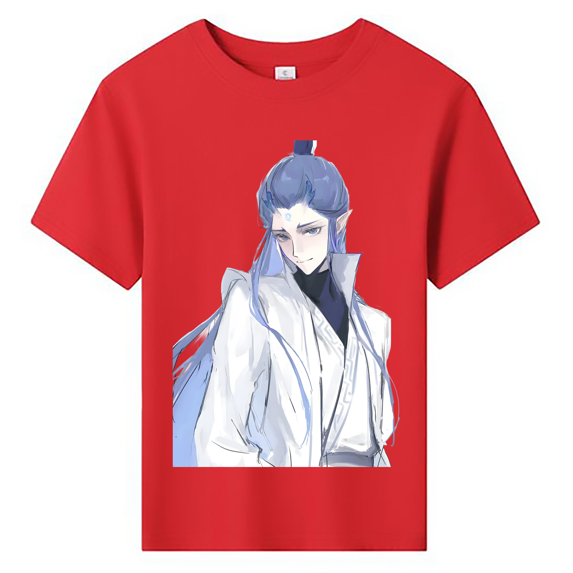 （画像用） Ne Zha 2 ナタ 魔童の大暴れ 綿100％キッズTシャツ（フロントプリント）