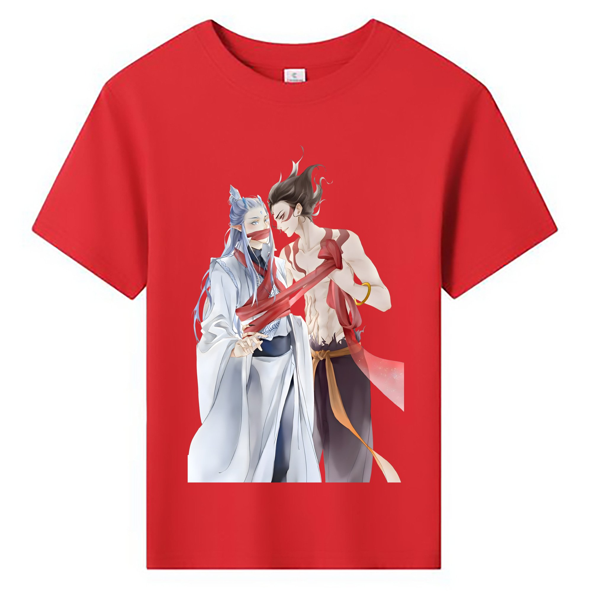 （画像用） Ne Zha 2 ナタ 魔童の大暴れ 綿100％キッズTシャツ（フロントプリント）