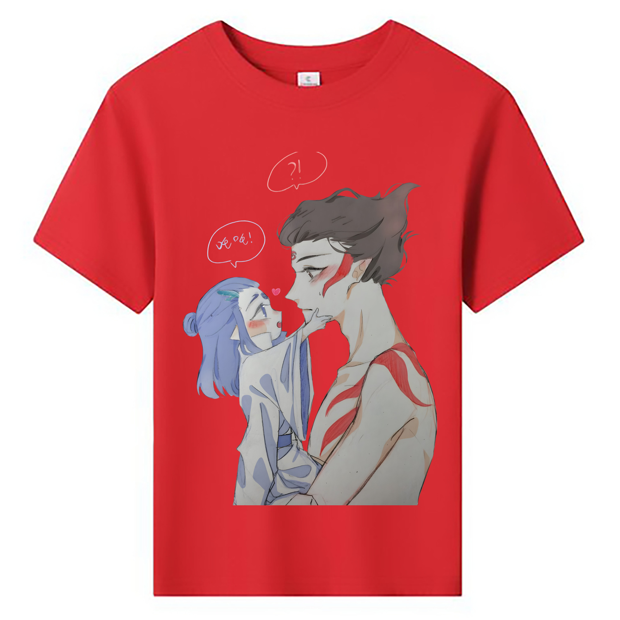 （画像用） Ne Zha 2 ナタ 魔童の大暴れ 綿100％キッズTシャツ（フロントプリント）