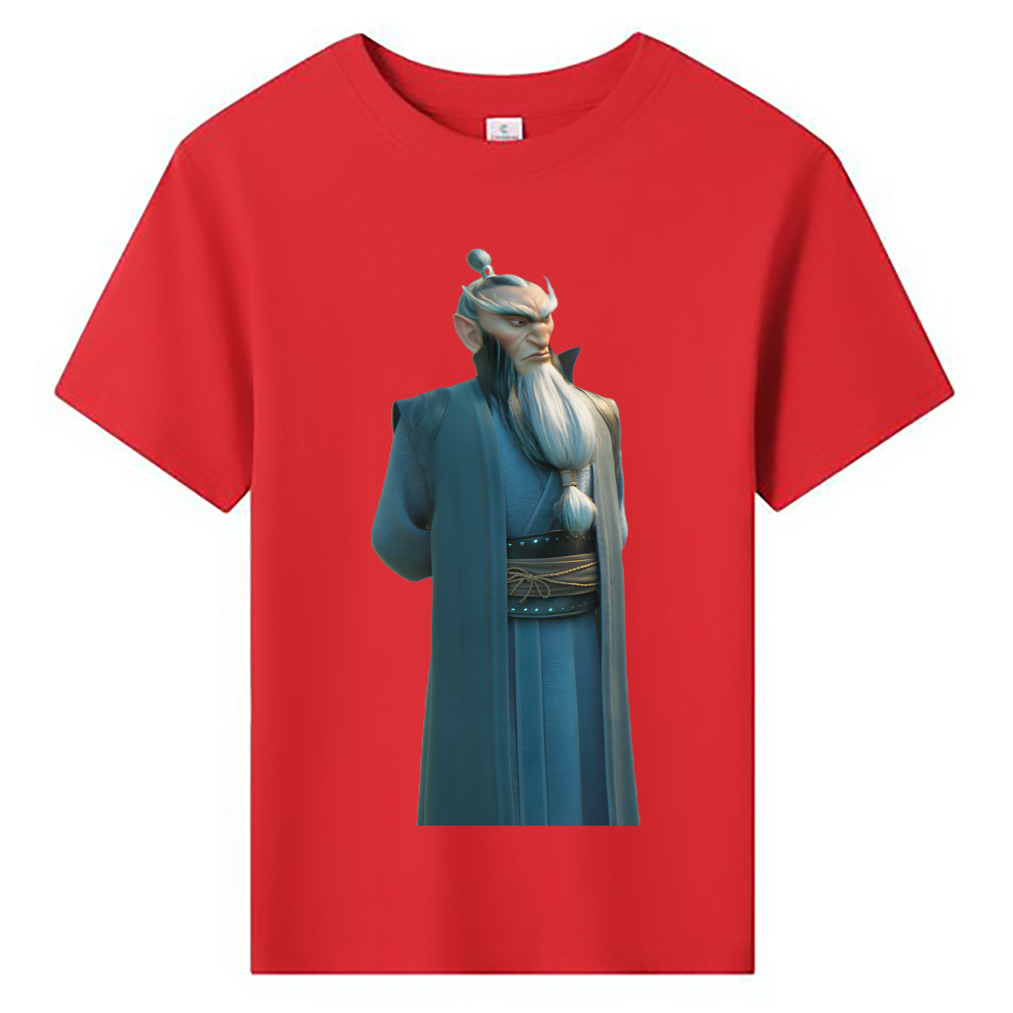 （画像用） Ne Zha 2 ナタ 魔童の大暴れ 綿100％キッズTシャツ（フロントプリント）