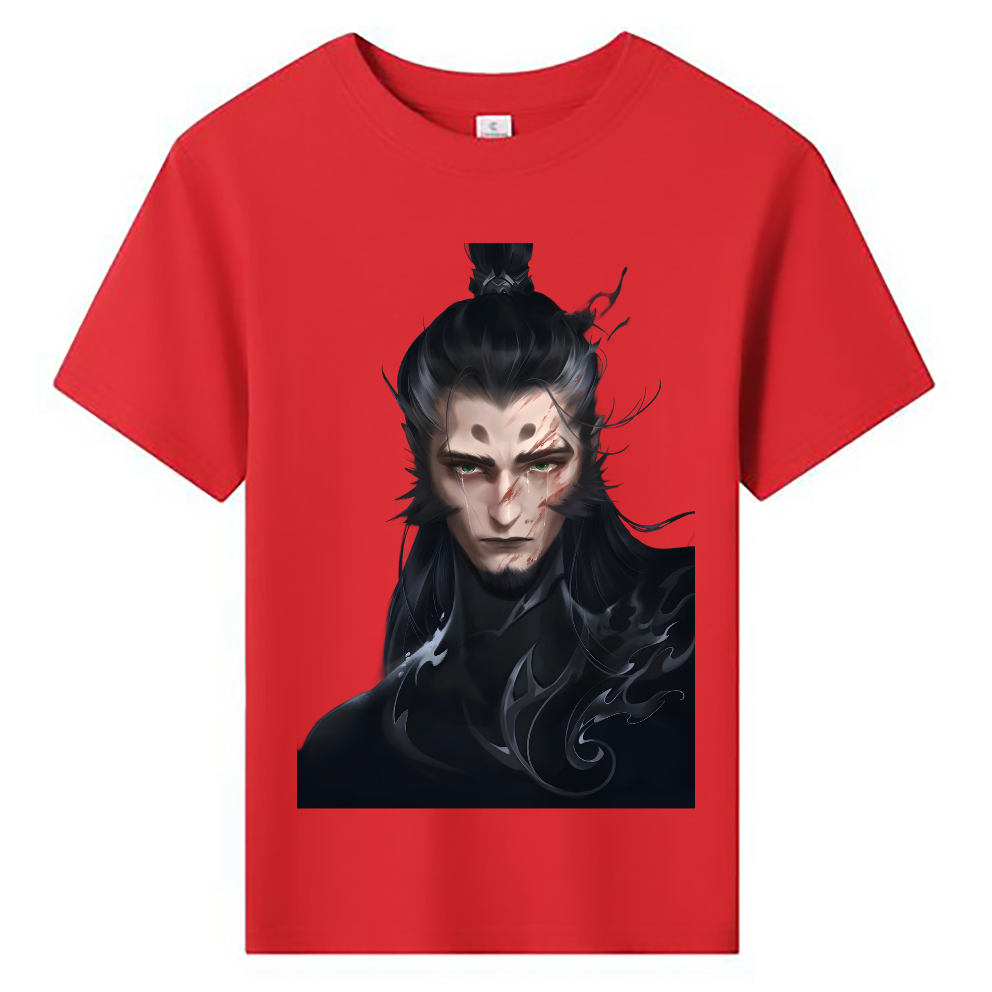 （画像用） Ne Zha 2 ナタ 魔童の大暴れ 綿100％キッズTシャツ（フロントプリント）