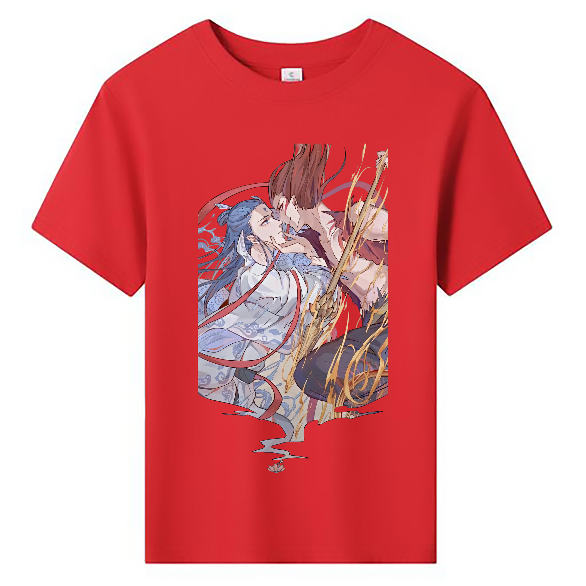 （画像用） Ne Zha 2 ナタ 魔童の大暴れ 綿100％キッズTシャツ（フロントプリント）