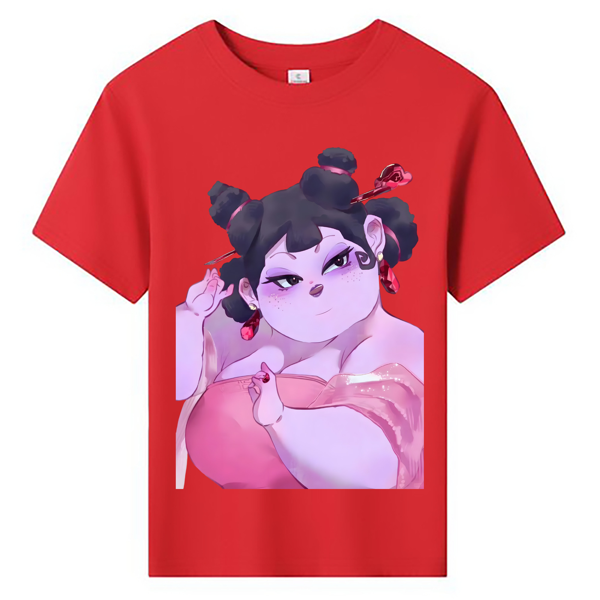 （画像用） Ne Zha 2 ナタ 魔童の大暴れ 綿100％キッズTシャツ（フロントプリント）