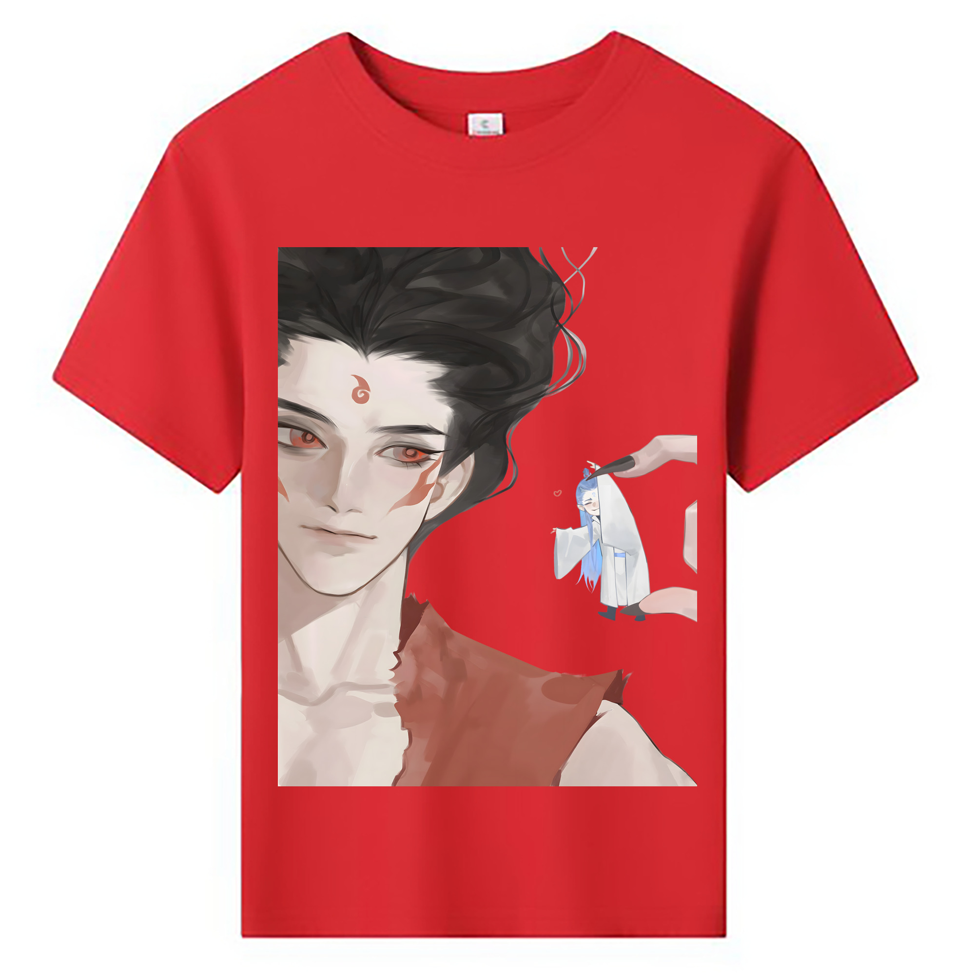 （画像用） Ne Zha 2 ナタ 魔童の大暴れ 綿100％キッズTシャツ（フロントプリント）