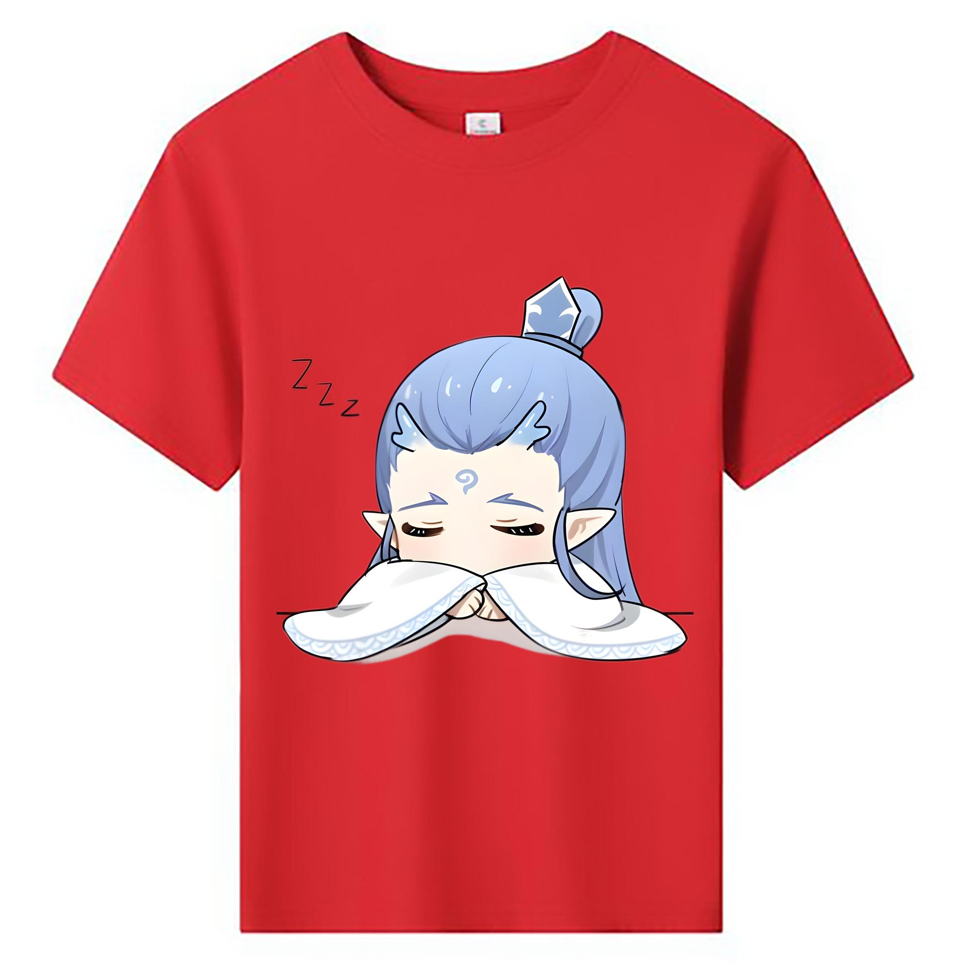 （画像用） Ne Zha 2 ナタ 魔童の大暴れ 綿100％キッズTシャツ（フロントプリント）
