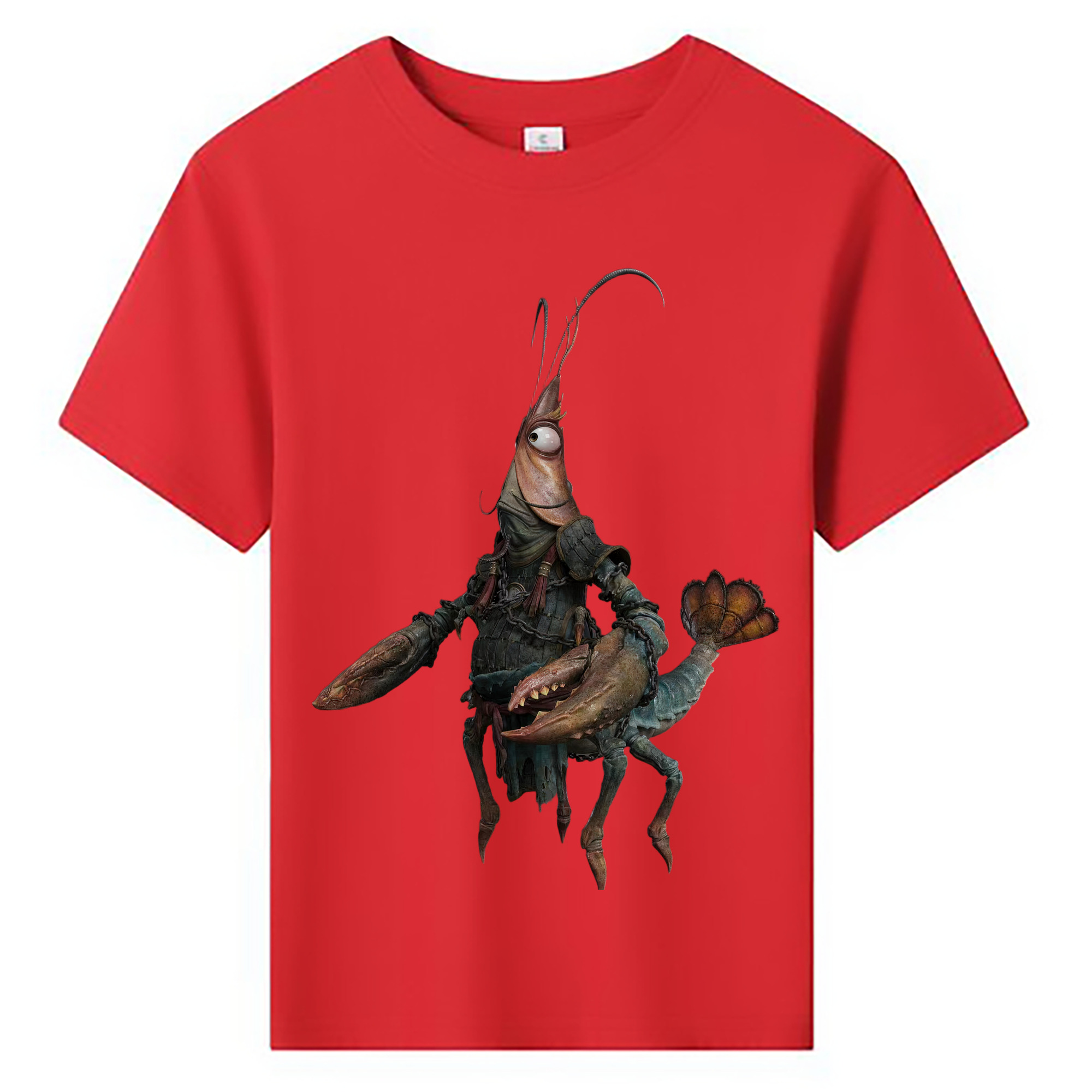 （画像用） Ne Zha 2 ナタ 魔童の大暴れ 綿100％キッズTシャツ（フロントプリント）
