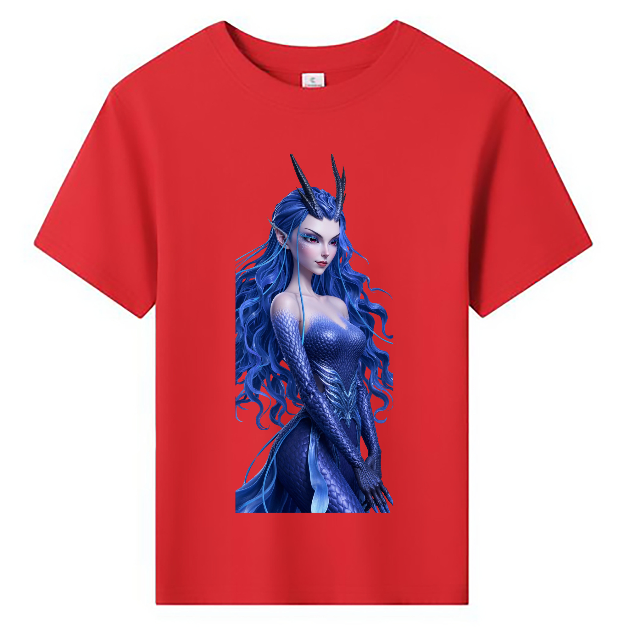 （画像用） Ne Zha 2 ナタ 魔童の大暴れ 綿100％キッズTシャツ（フロントプリント）