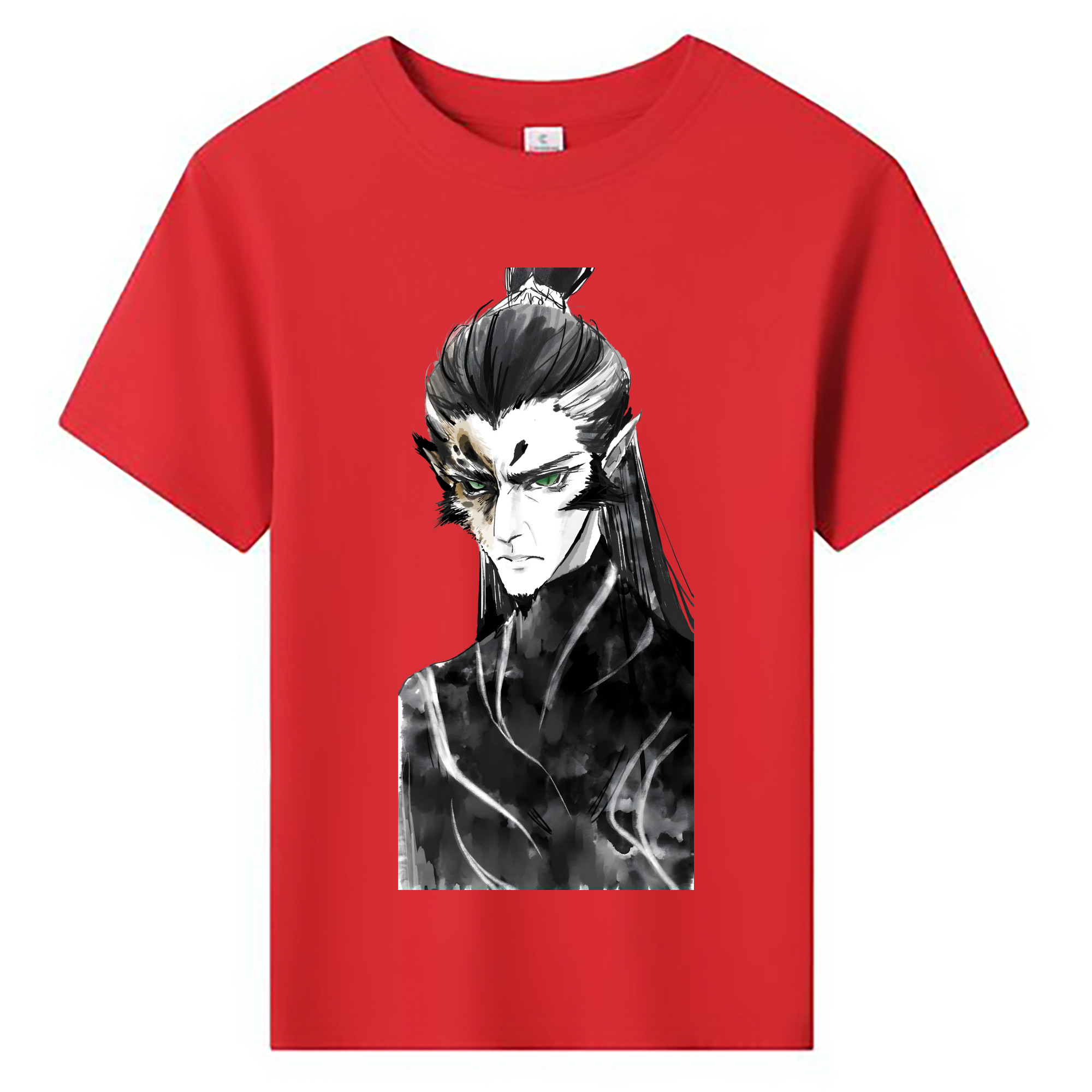 （画像用） Ne Zha 2 ナタ 魔童の大暴れ 綿100％キッズTシャツ（フロントプリント）