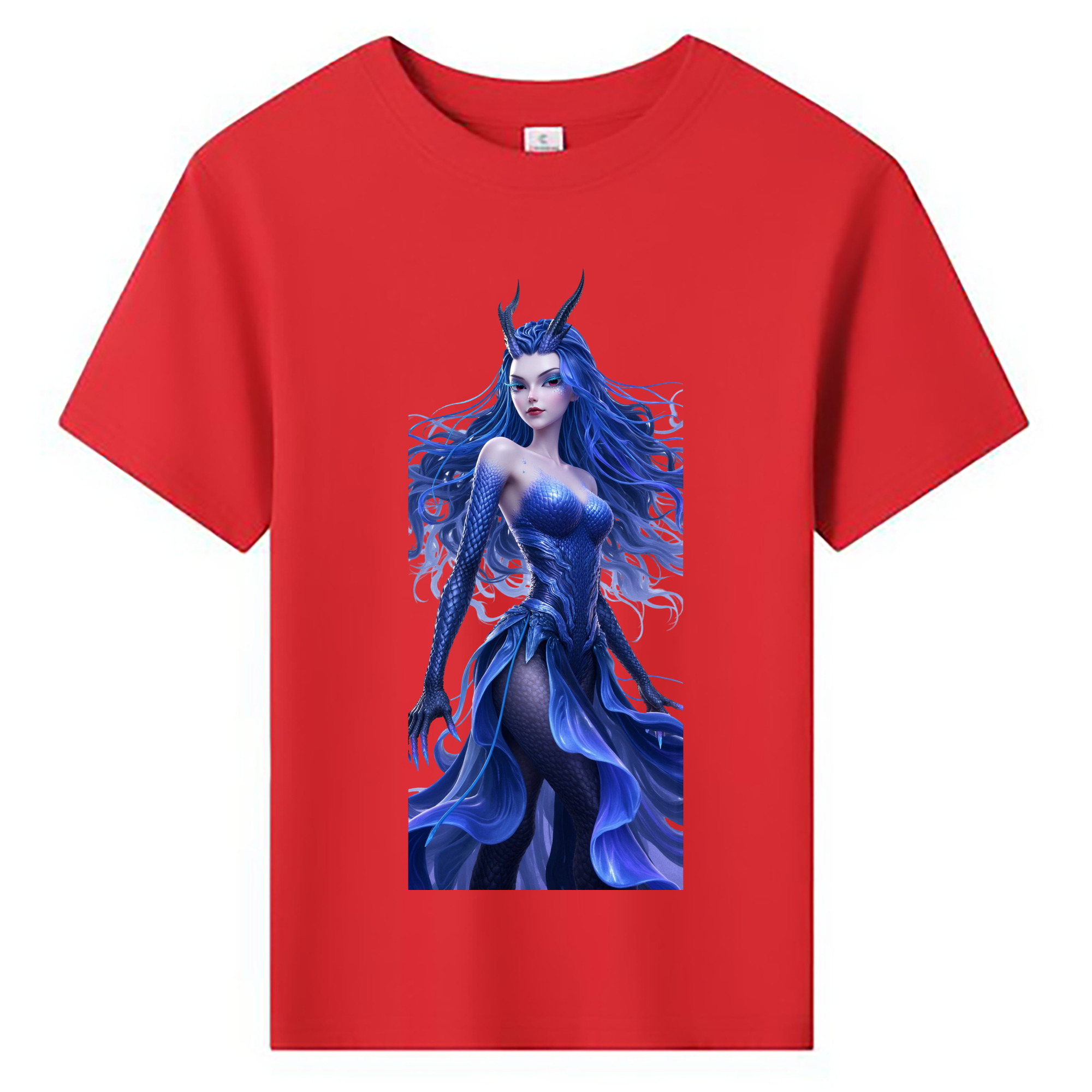 （画像用） Ne Zha 2 ナタ 魔童の大暴れ 綿100％キッズTシャツ（フロントプリント）