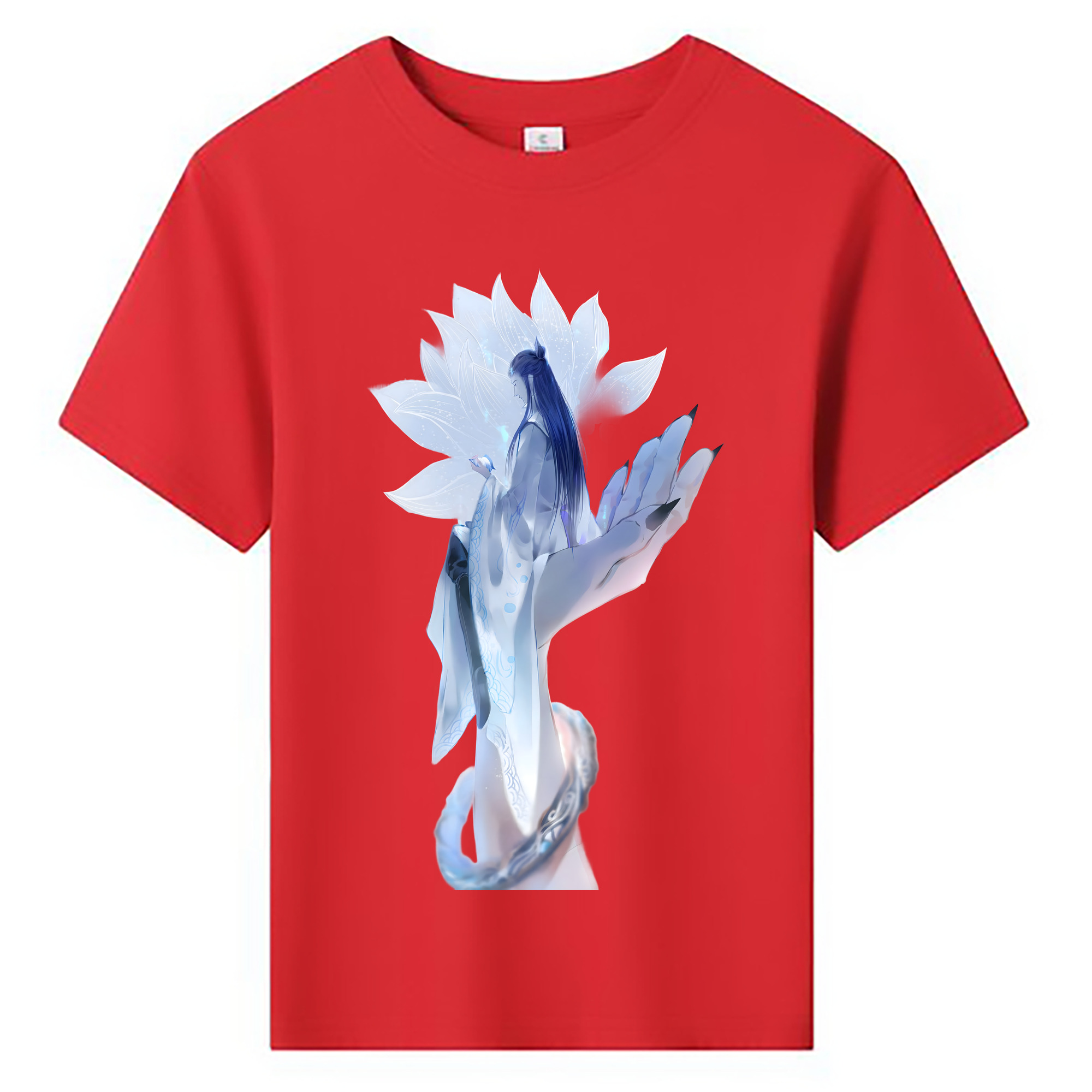 （画像用） Ne Zha 2 ナタ 魔童の大暴れ 綿100％キッズTシャツ（フロントプリント）