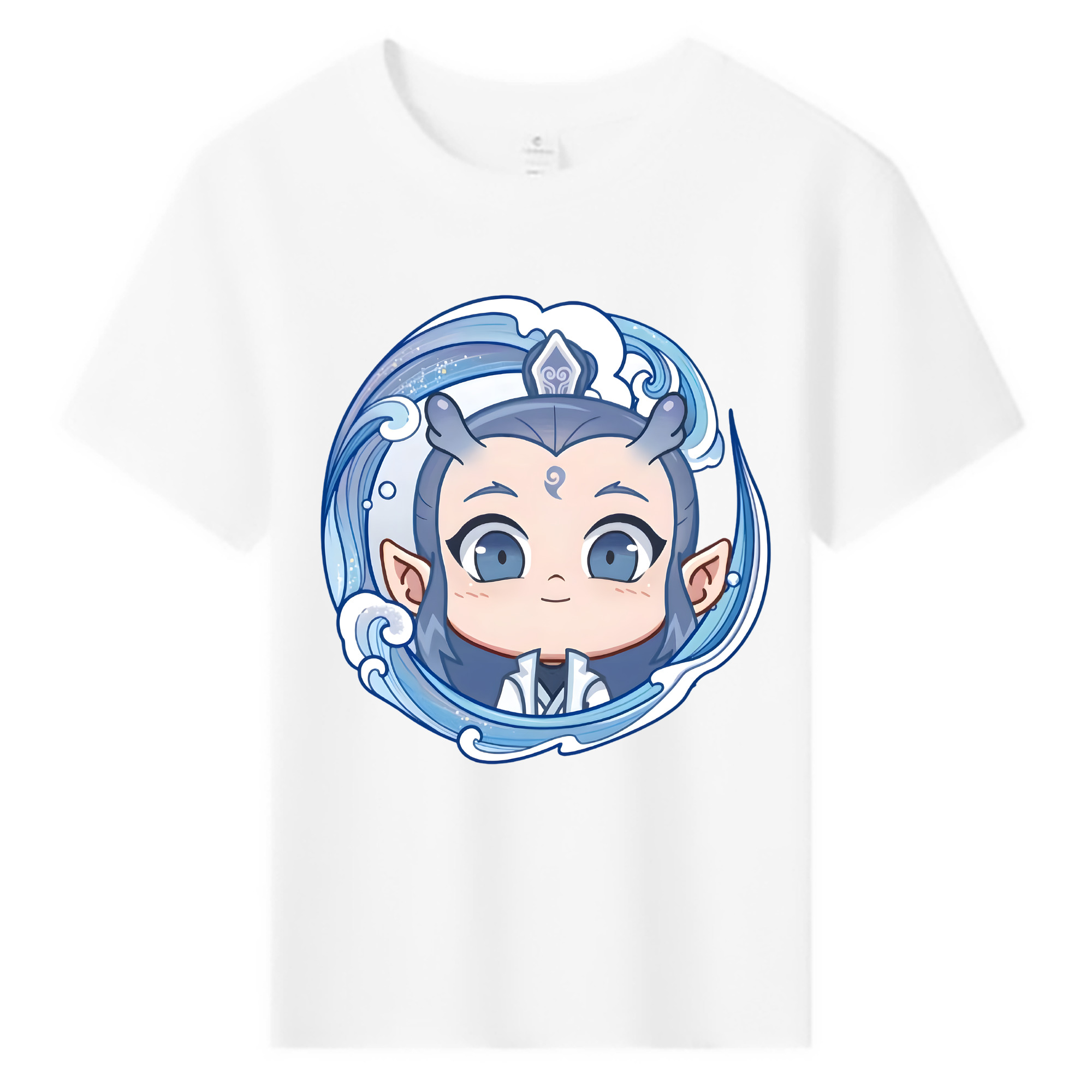 （画像用） Ne Zha 2 ナタ 魔童の大暴れ 綿100％キッズTシャツ（フロントプリント）