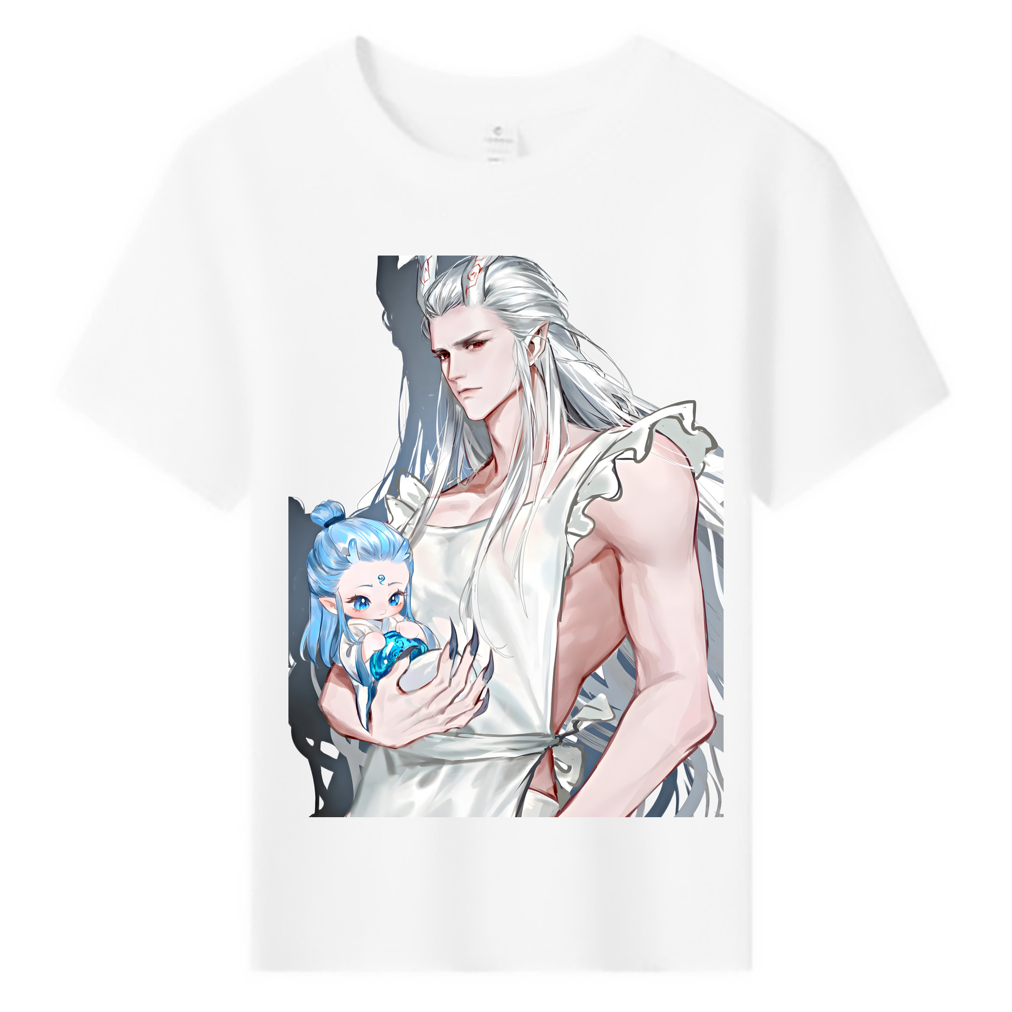 （画像用） Ne Zha 2 ナタ 魔童の大暴れ 綿100％キッズTシャツ（フロントプリント）