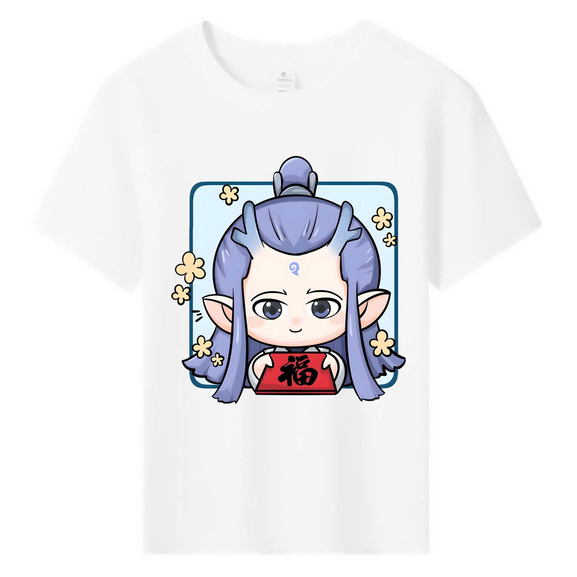（画像用） Ne Zha 2 ナタ 魔童の大暴れ 綿100％キッズTシャツ（フロントプリント）