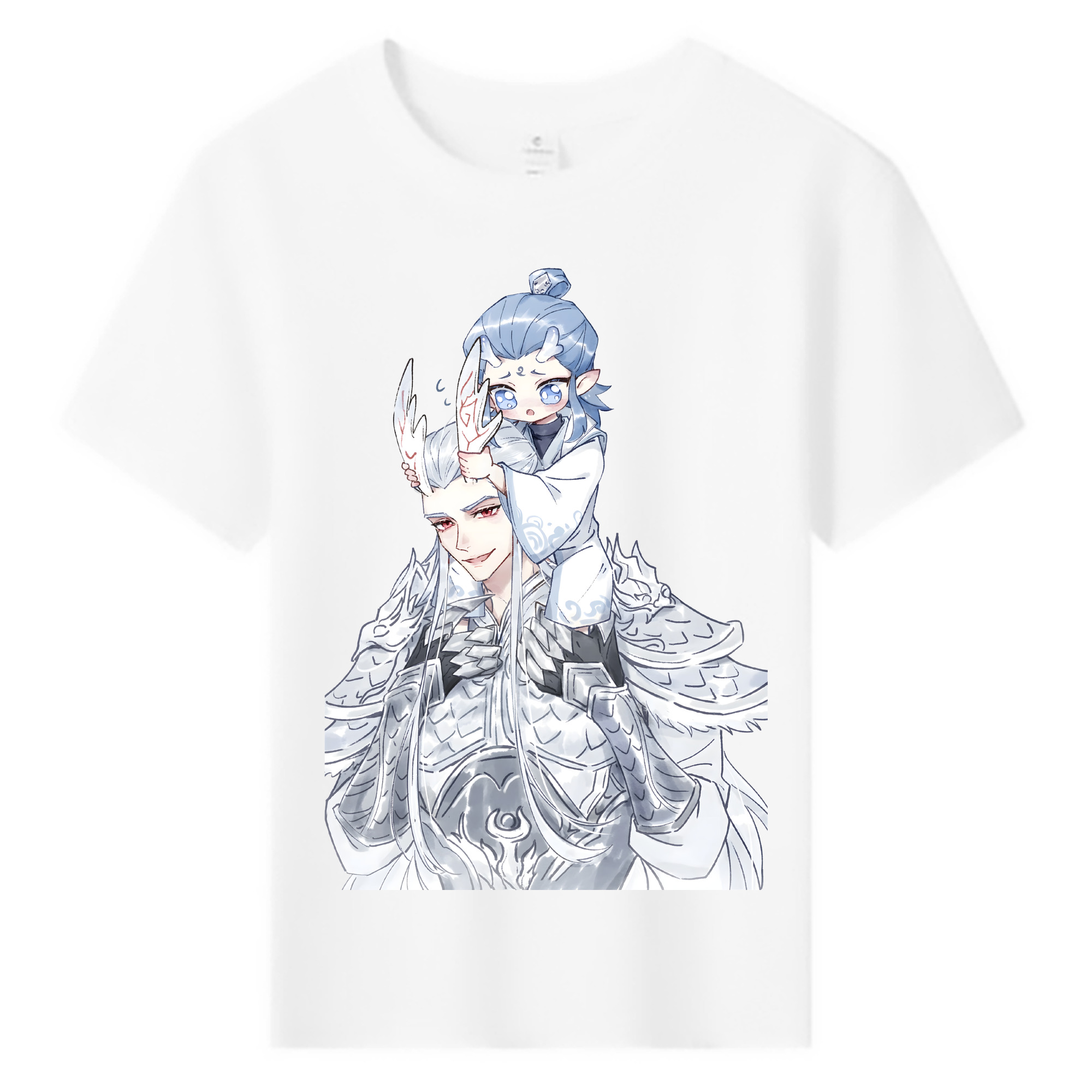 （画像用） Ne Zha 2 ナタ 魔童の大暴れ 綿100％キッズTシャツ（フロントプリント）