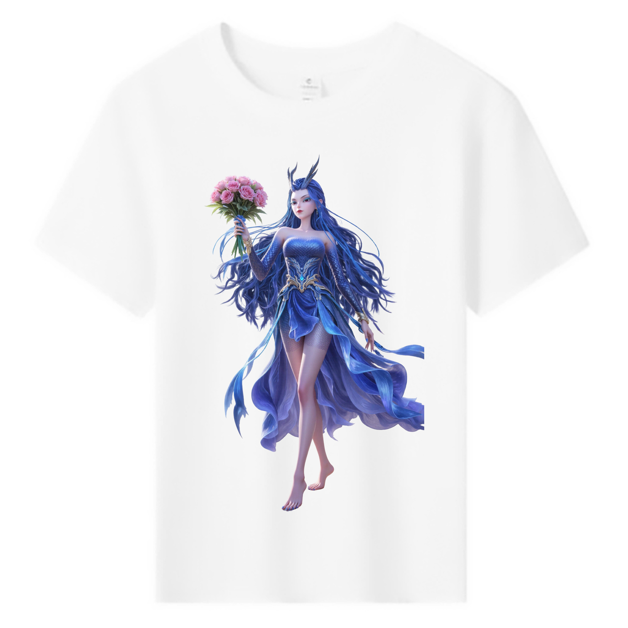 （画像用） Ne Zha 2 ナタ 魔童の大暴れ 綿100％キッズTシャツ（フロントプリント）