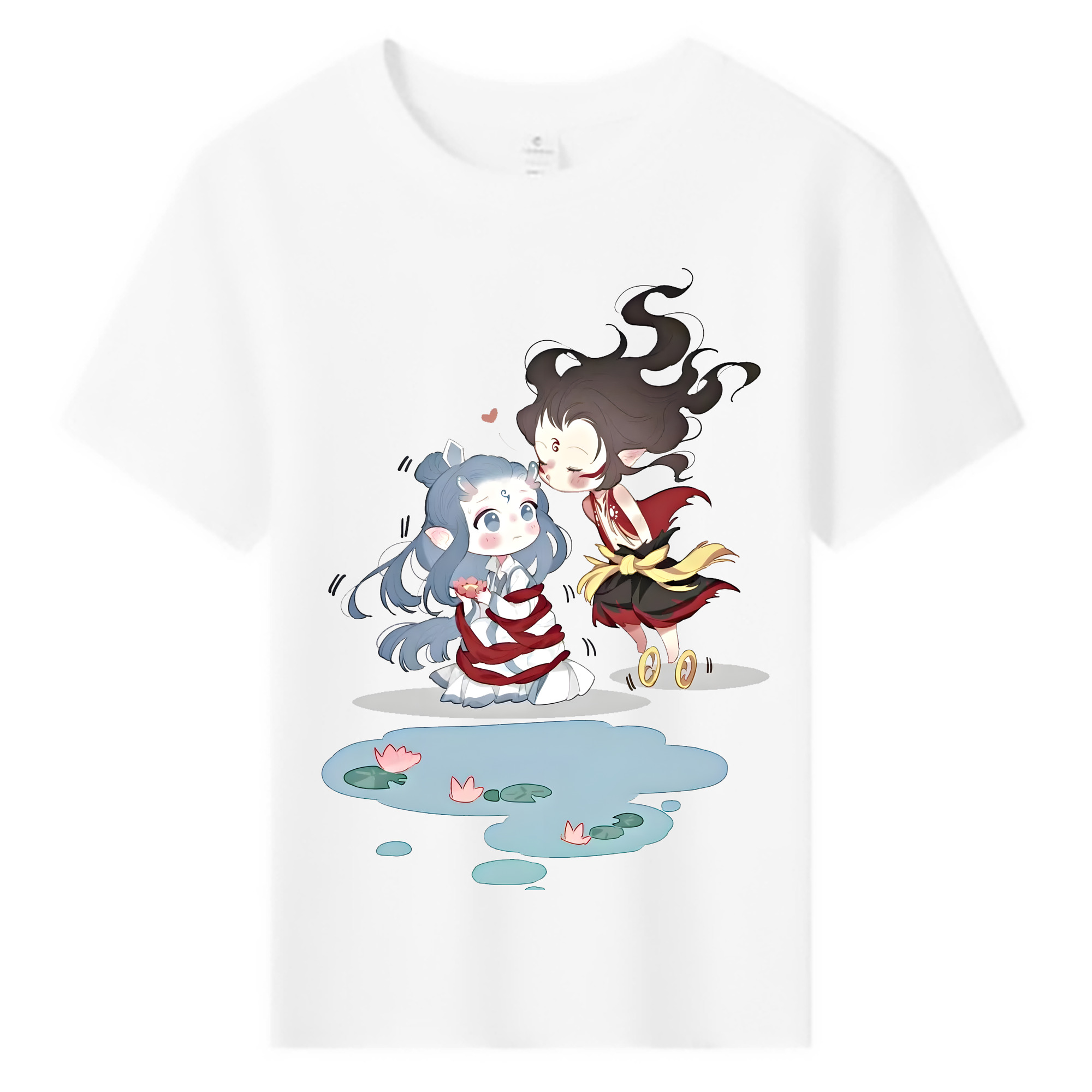 （画像用） Ne Zha 2 ナタ 魔童の大暴れ 綿100％キッズTシャツ（フロントプリント）