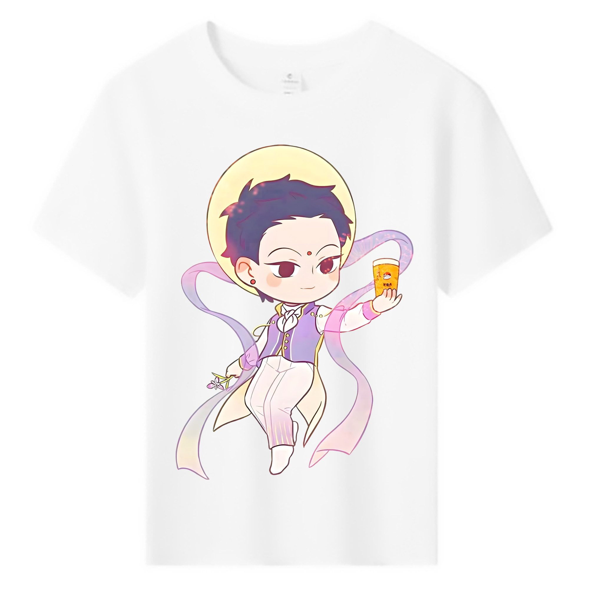 （画像用） Ne Zha 2 ナタ 魔童の大暴れ 綿100％キッズTシャツ（フロントプリント）