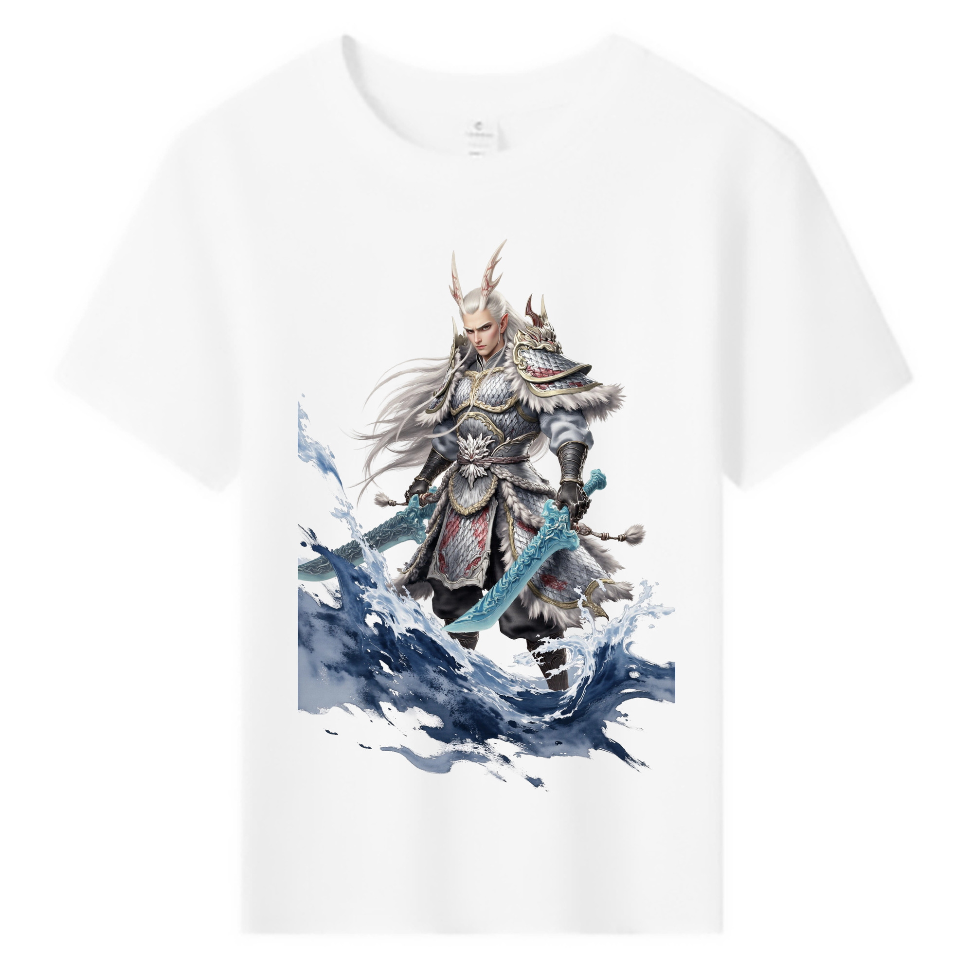 （画像用） Ne Zha 2 ナタ 魔童の大暴れ 綿100％キッズTシャツ（フロントプリント）
