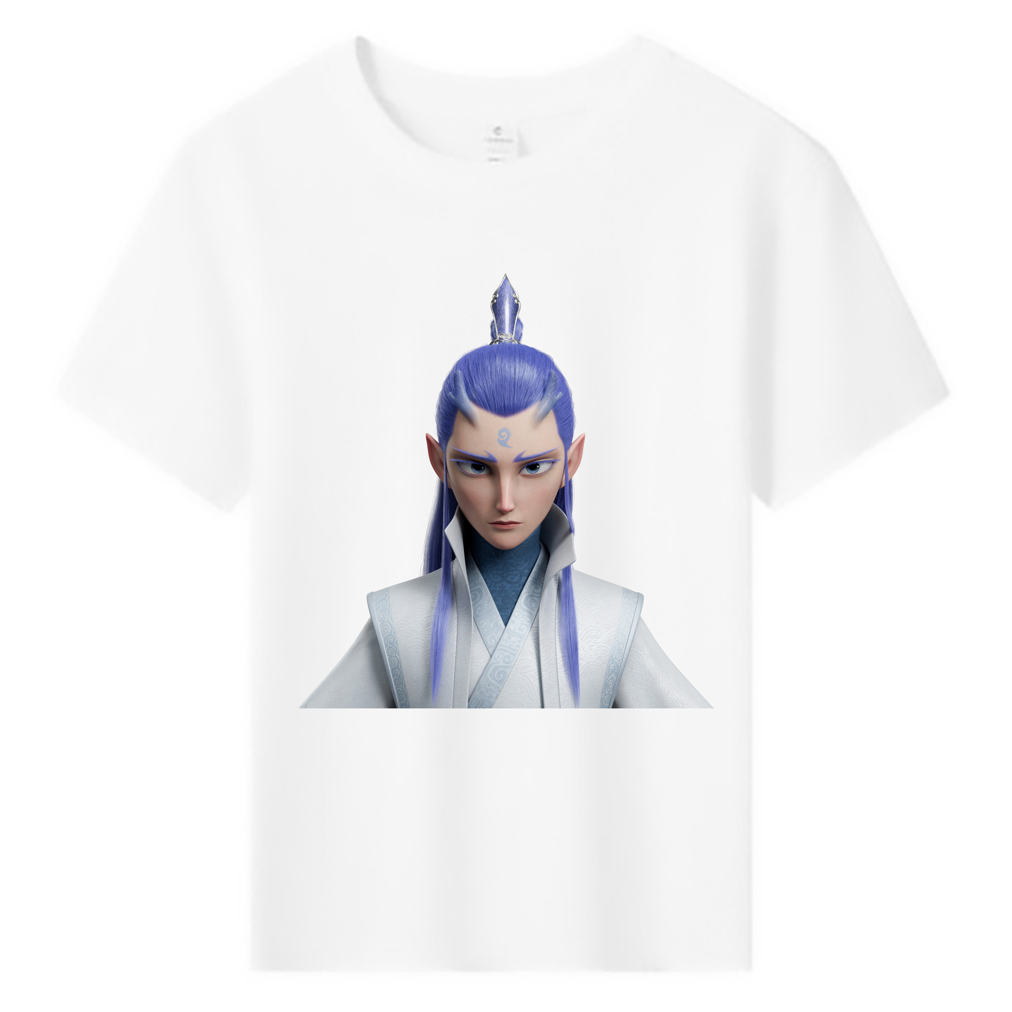 （画像用） Ne Zha 2 ナタ 魔童の大暴れ 綿100％キッズTシャツ（フロントプリント）
