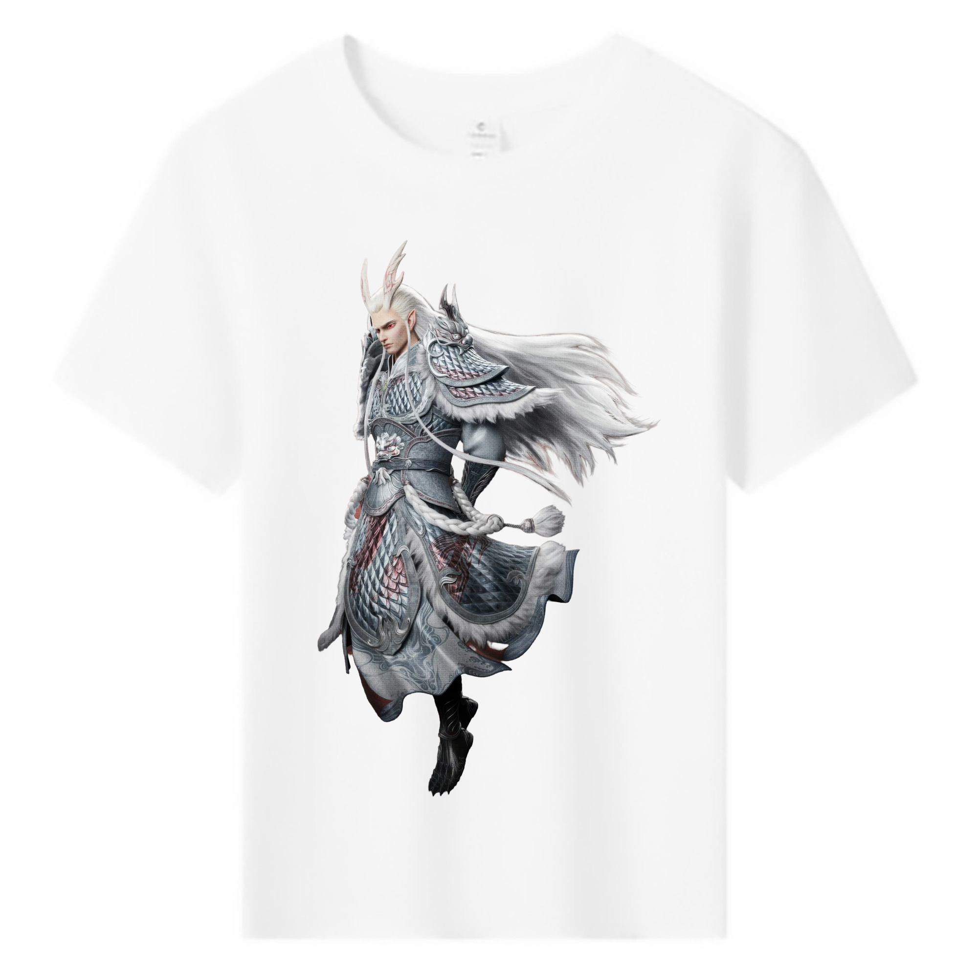 （画像用） Ne Zha 2 ナタ 魔童の大暴れ 綿100％キッズTシャツ（フロントプリント）