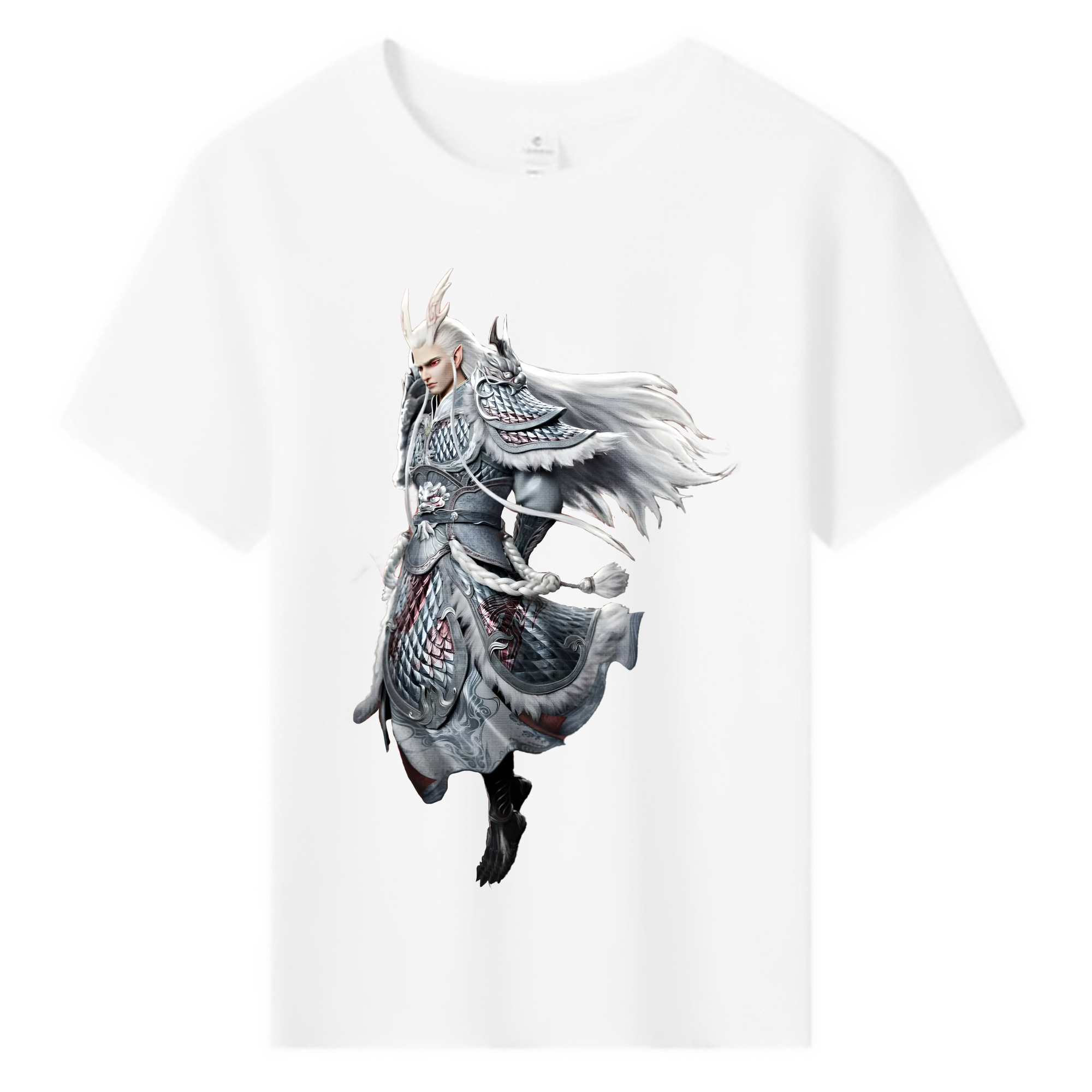 （画像用） Ne Zha 2 ナタ 魔童の大暴れ 綿100％キッズTシャツ（フロントプリント）