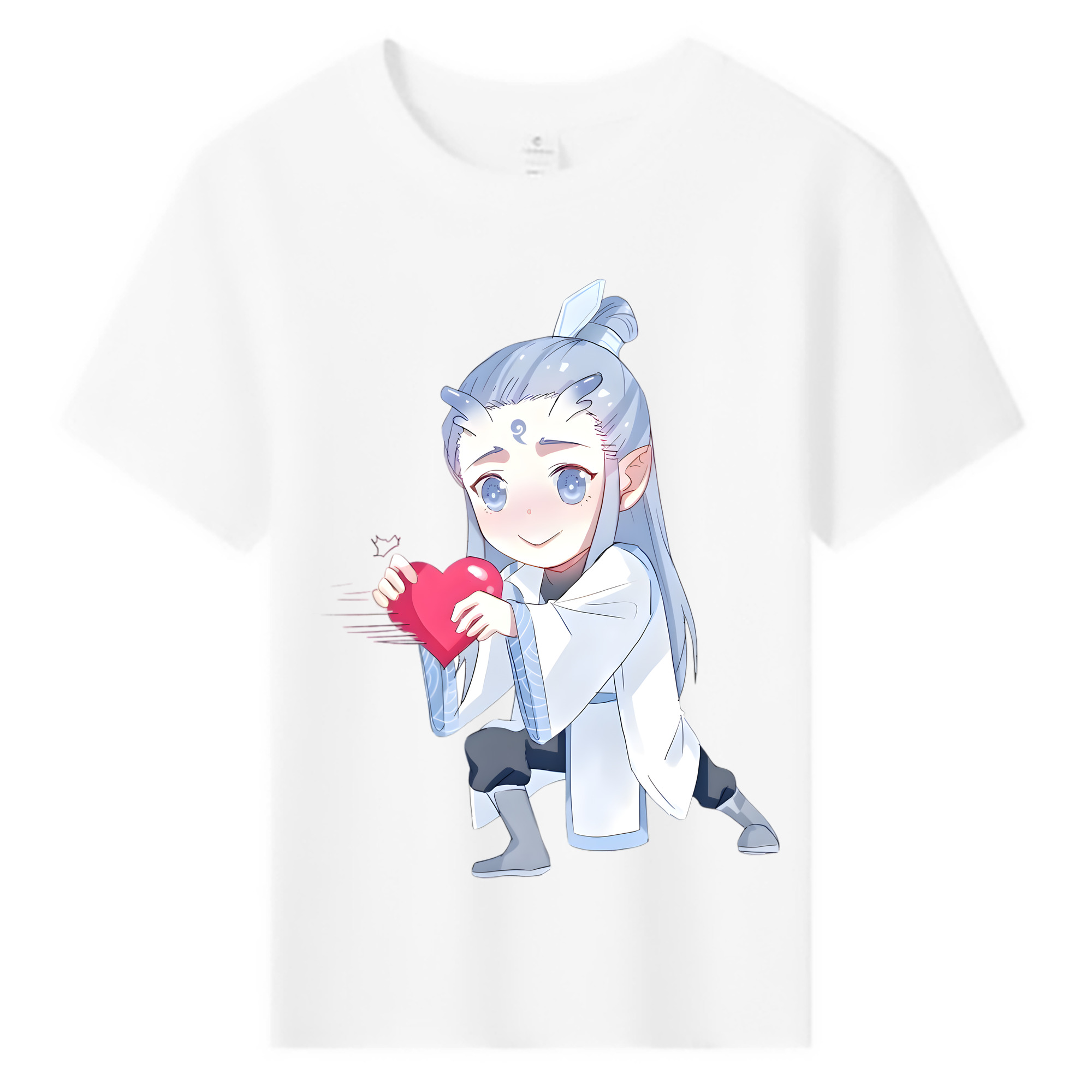 （画像用） Ne Zha 2 ナタ 魔童の大暴れ 綿100％キッズTシャツ（フロントプリント）