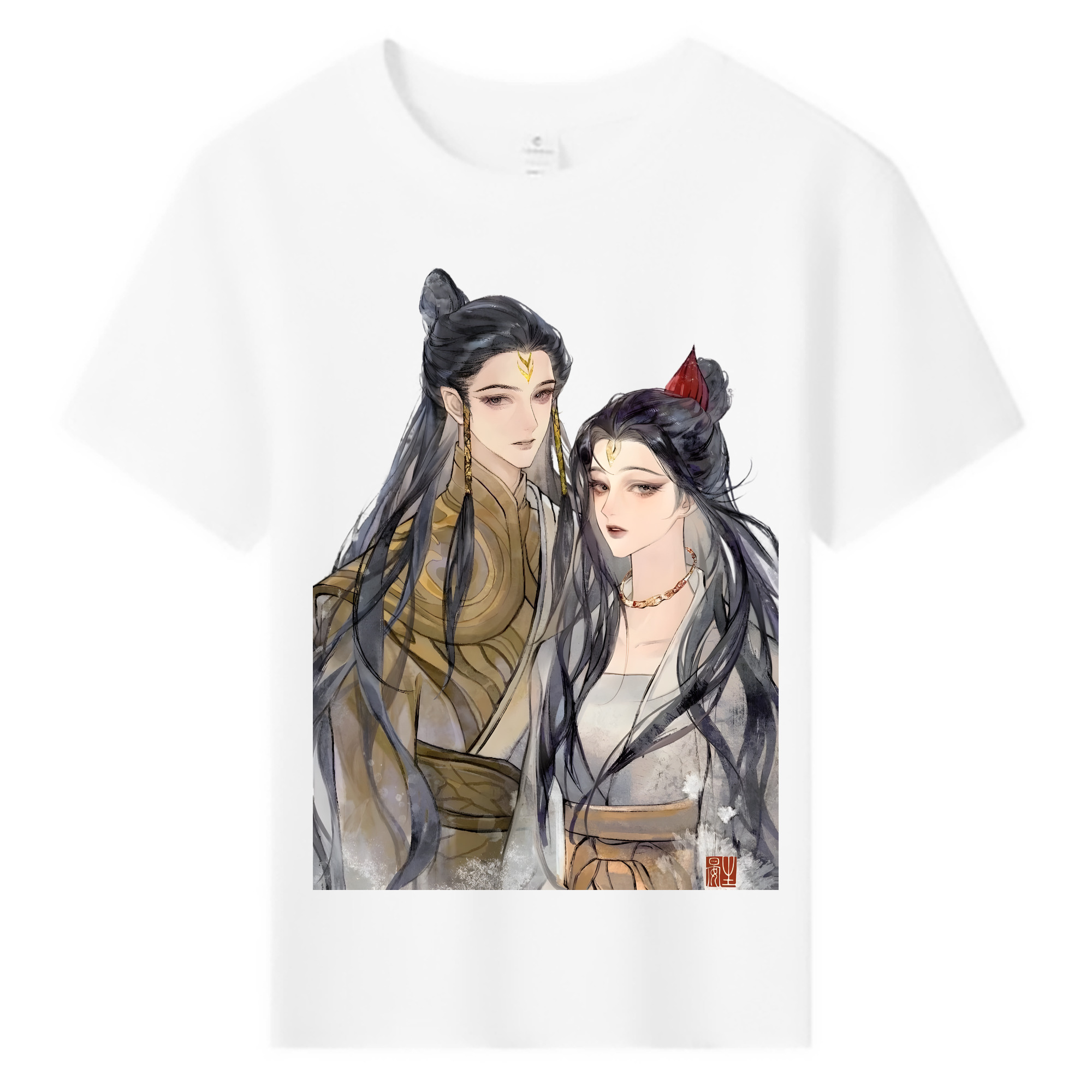 （画像用） Ne Zha 2 ナタ 魔童の大暴れ 綿100％キッズTシャツ（フロントプリント）
