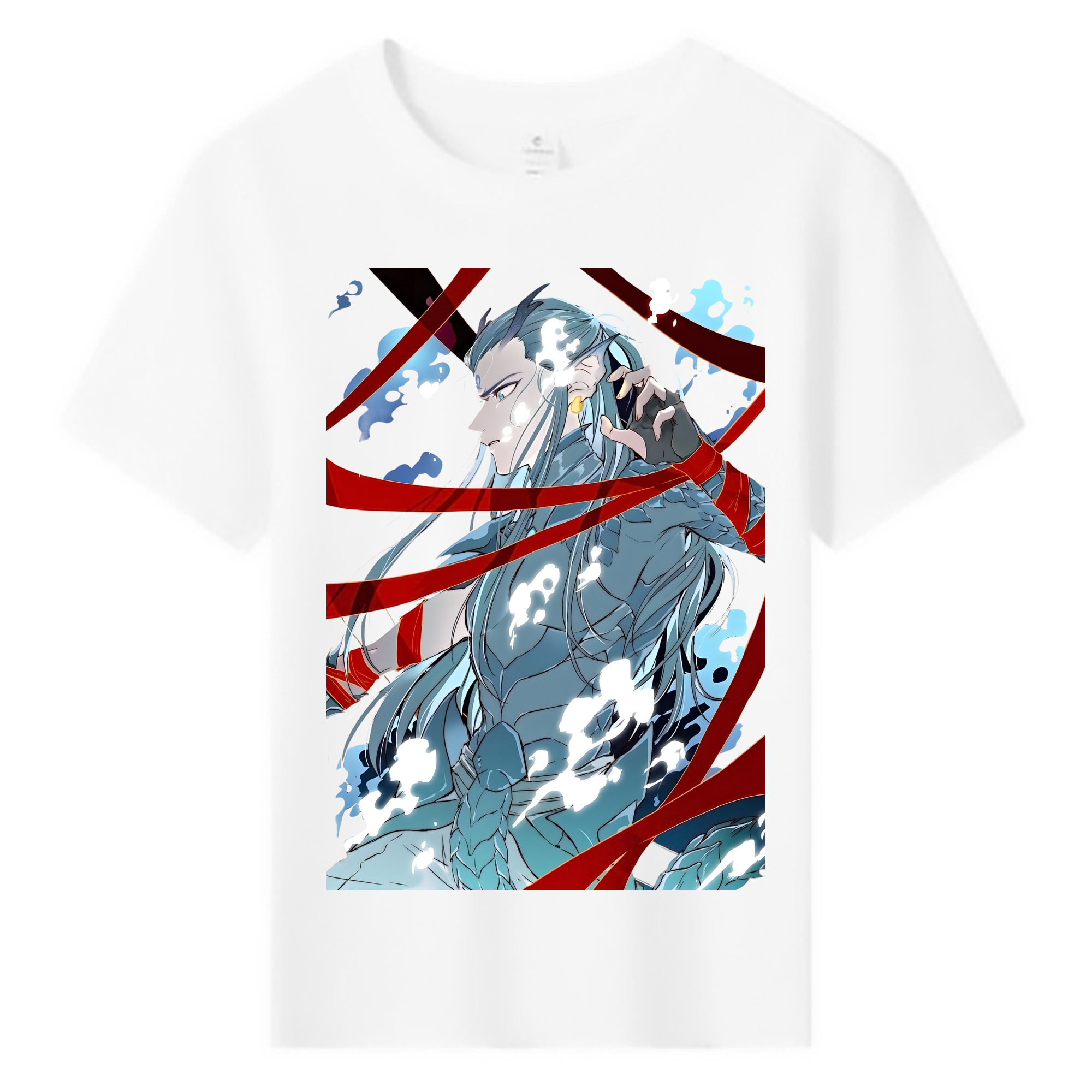 （画像用） Ne Zha 2 ナタ 魔童の大暴れ 綿100％キッズTシャツ（フロントプリント）