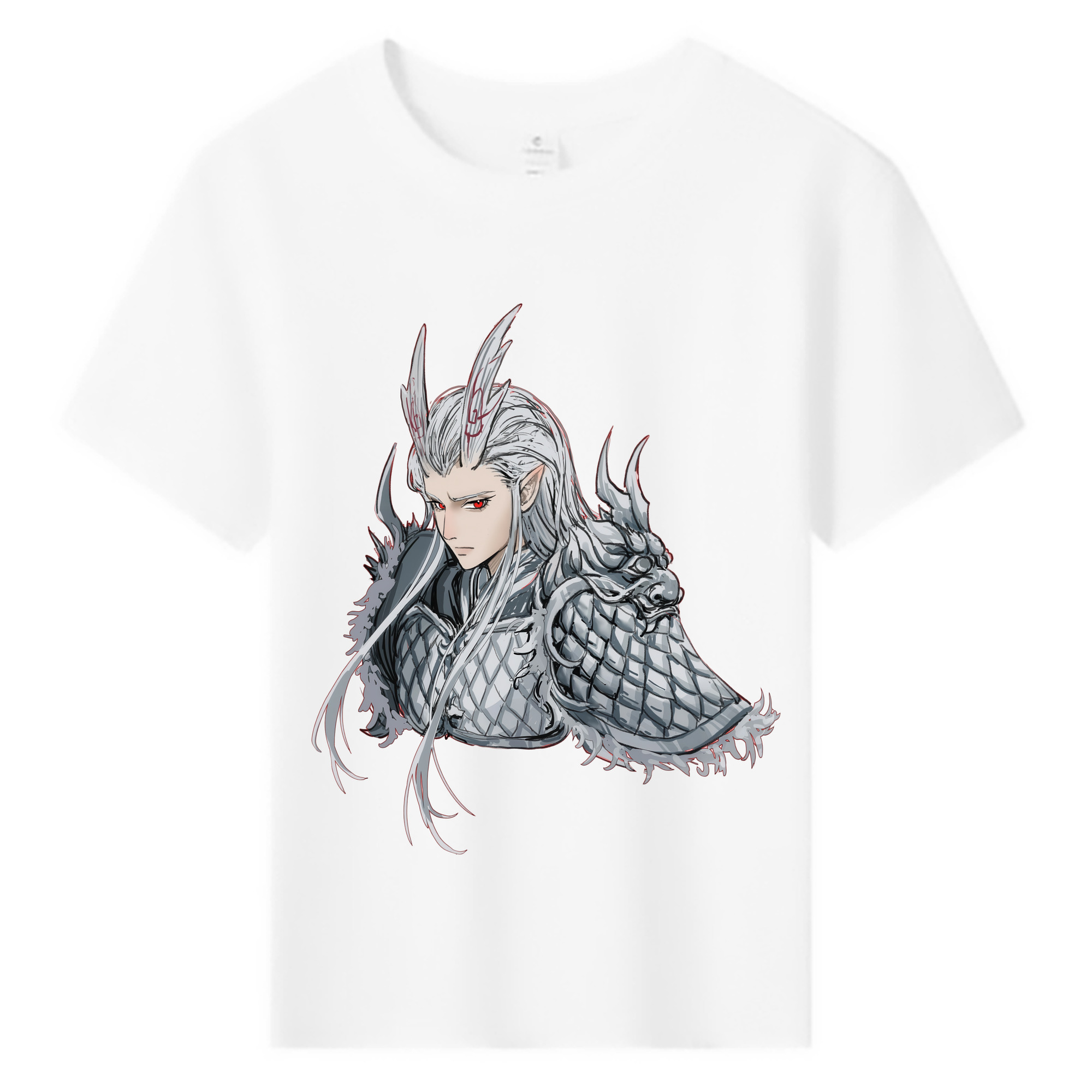 （画像用） Ne Zha 2 ナタ 魔童の大暴れ 綿100％キッズTシャツ（フロントプリント）