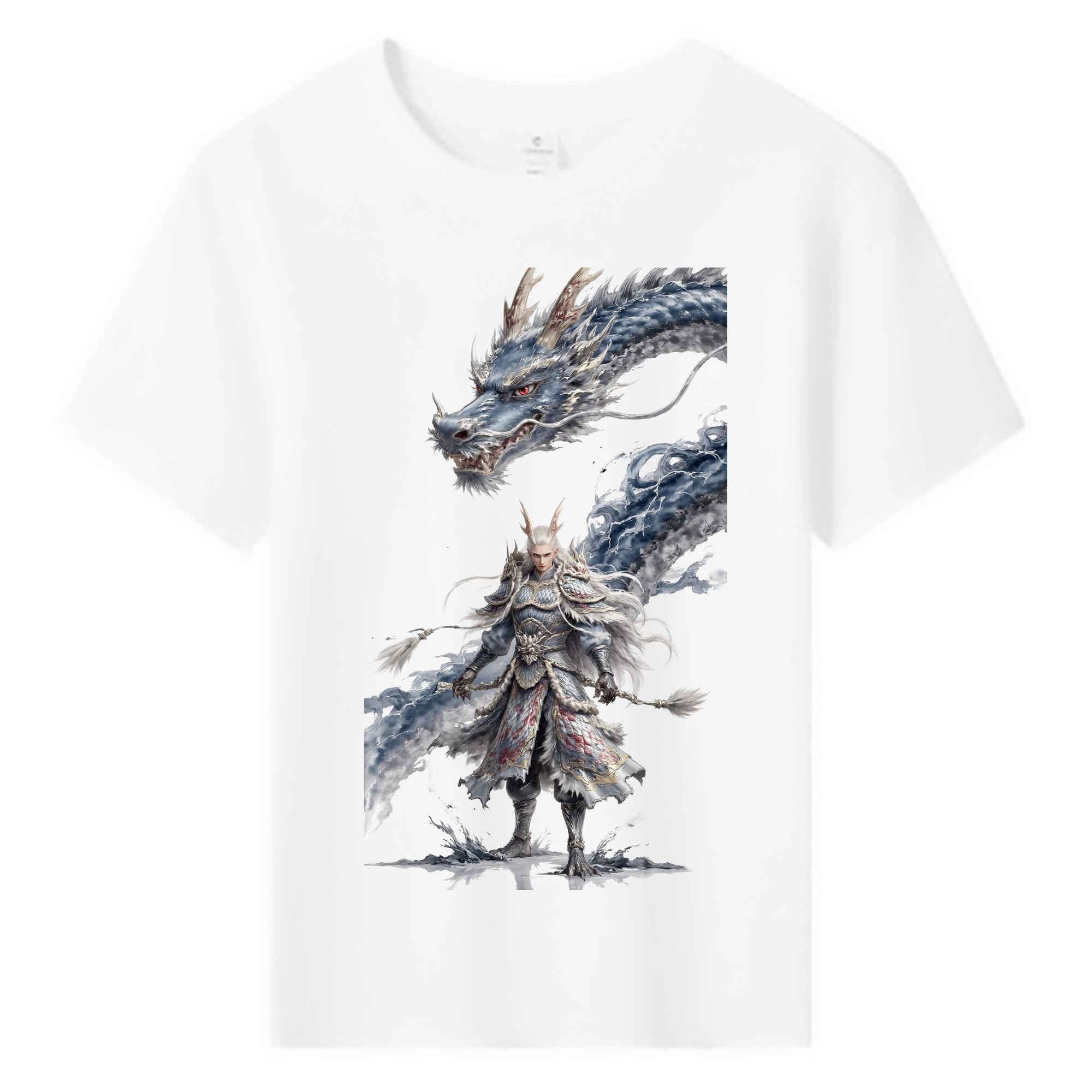 （画像用） Ne Zha 2 ナタ 魔童の大暴れ 綿100％キッズTシャツ（フロントプリント）