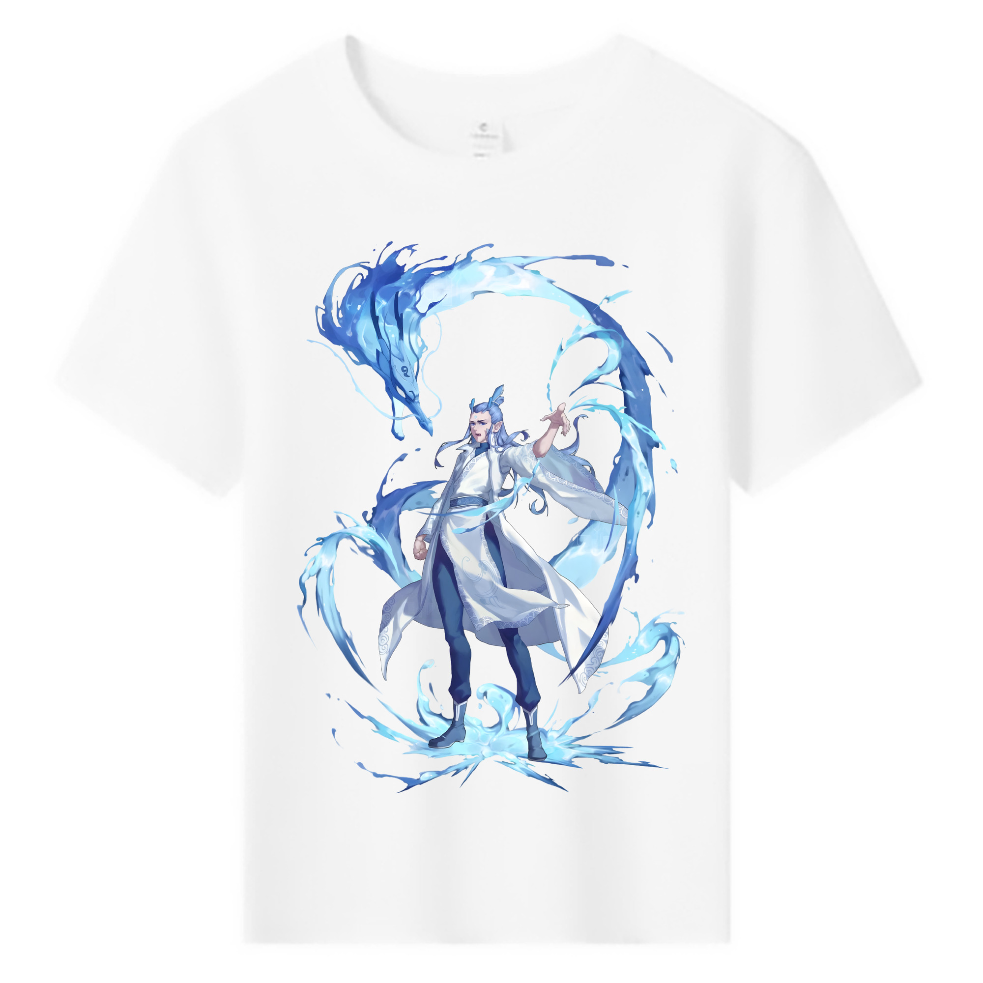 （画像用） Ne Zha 2 ナタ 魔童の大暴れ 綿100％キッズTシャツ（フロントプリント）