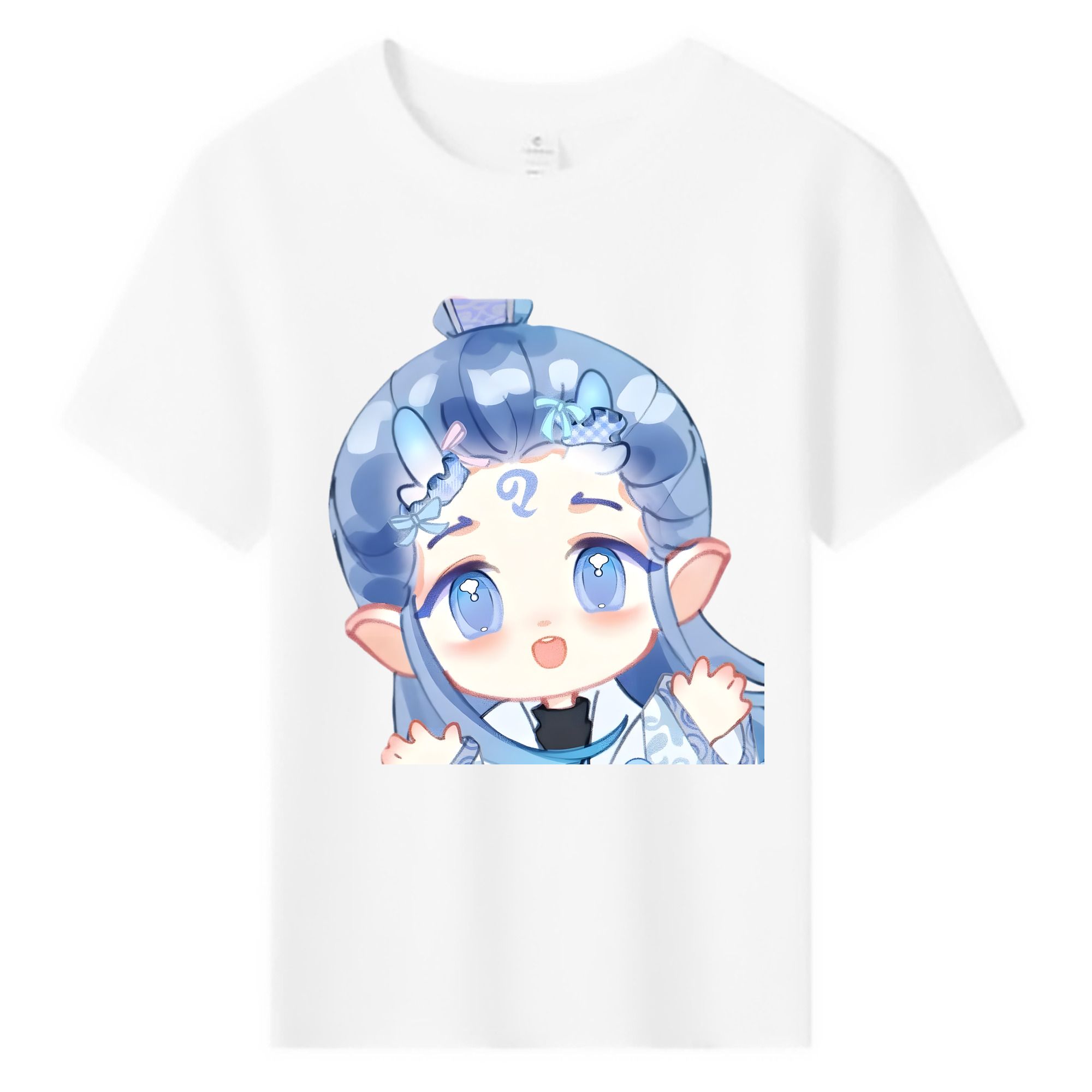 （画像用） Ne Zha 2 ナタ 魔童の大暴れ 綿100％キッズTシャツ（フロントプリント）