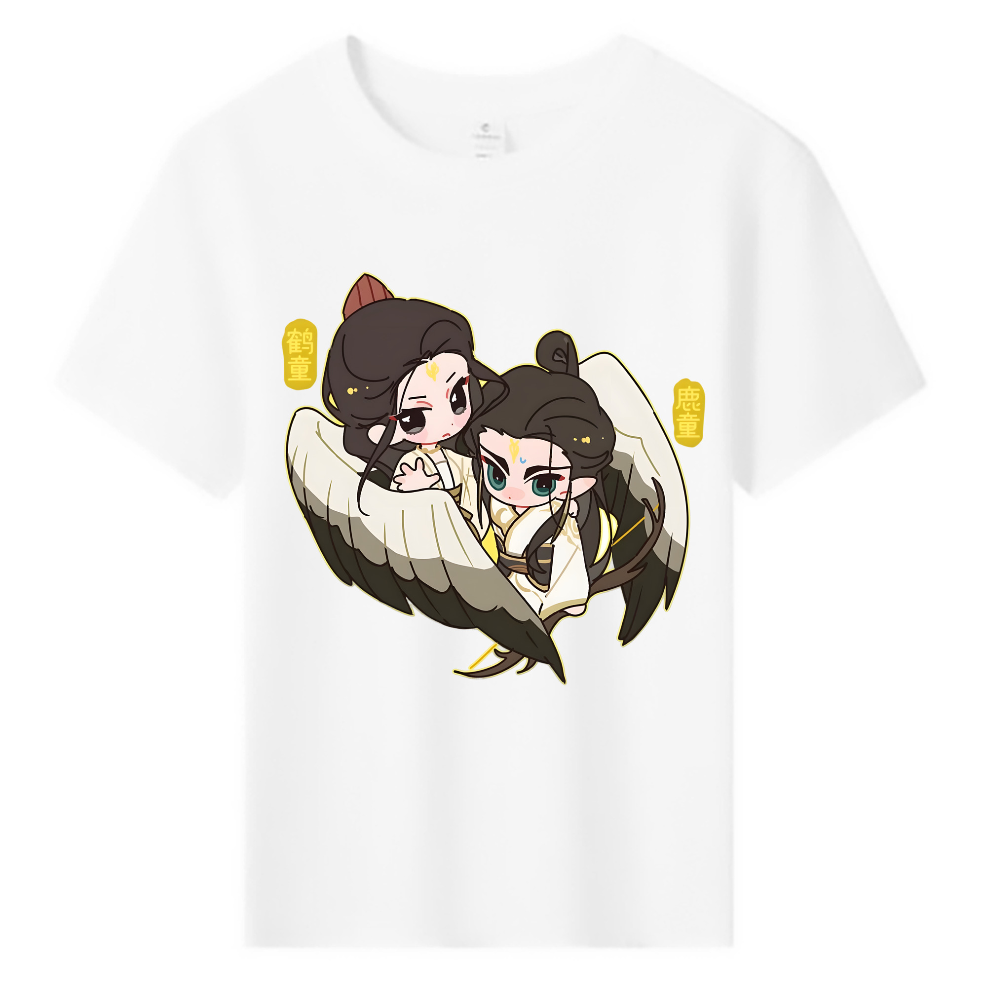 （画像用） Ne Zha 2 ナタ 魔童の大暴れ 綿100％キッズTシャツ（フロントプリント）