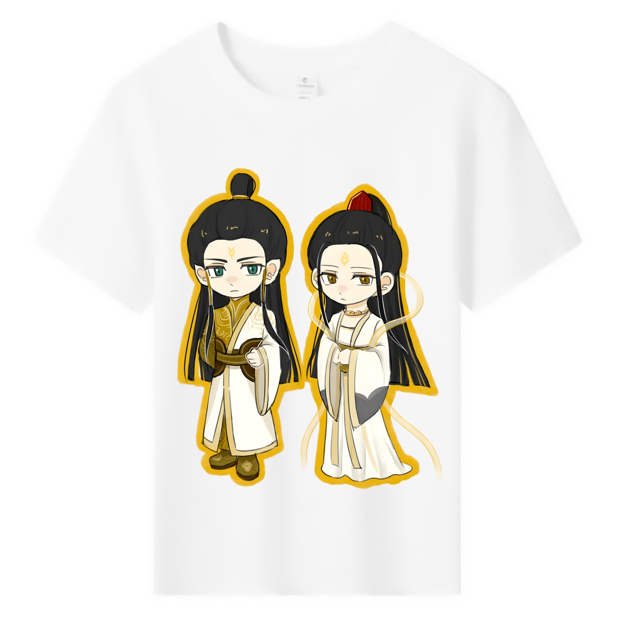 （画像用） Ne Zha 2 ナタ 魔童の大暴れ 綿100％キッズTシャツ（フロントプリント）
