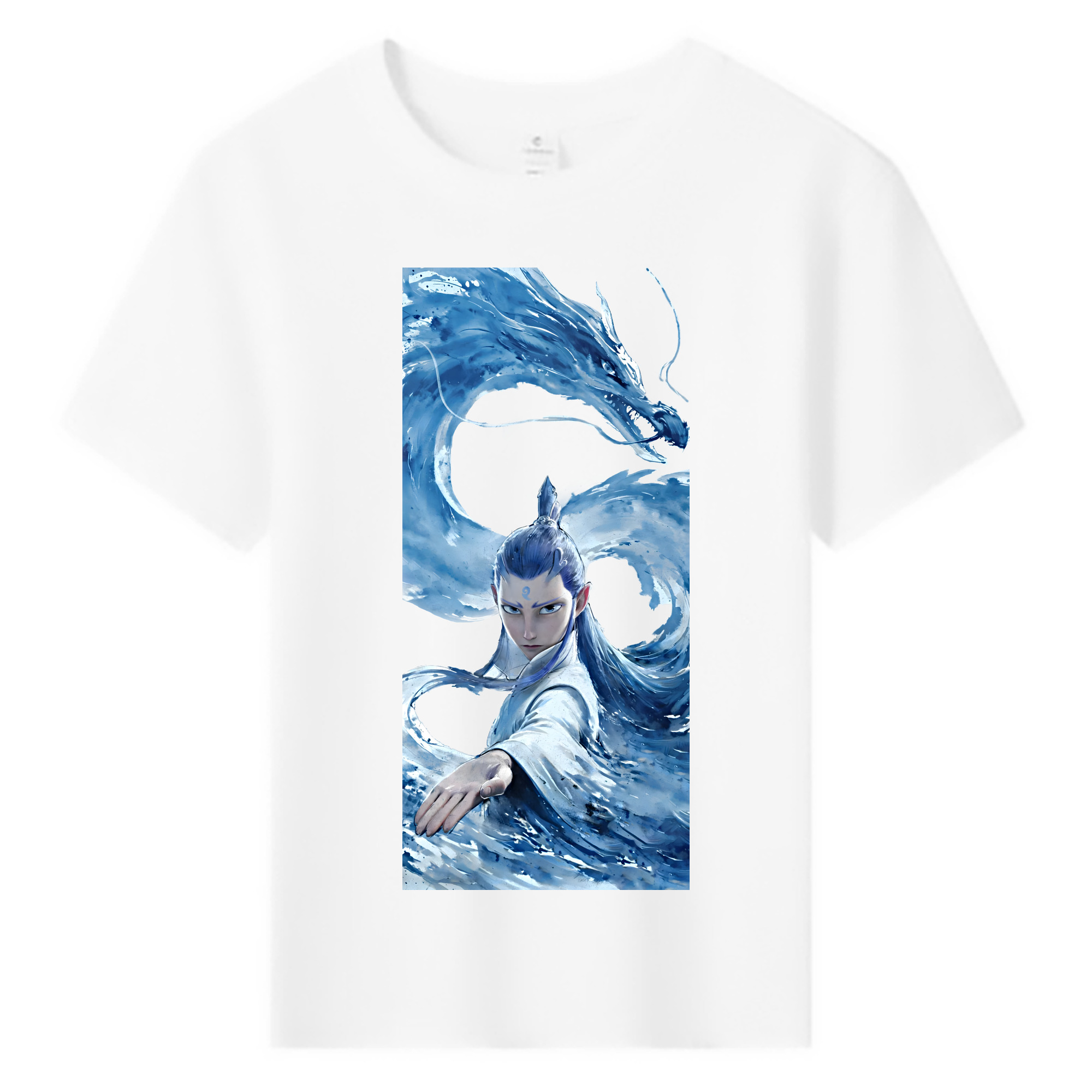 （画像用） Ne Zha 2 ナタ 魔童の大暴れ 綿100％キッズTシャツ（フロントプリント）